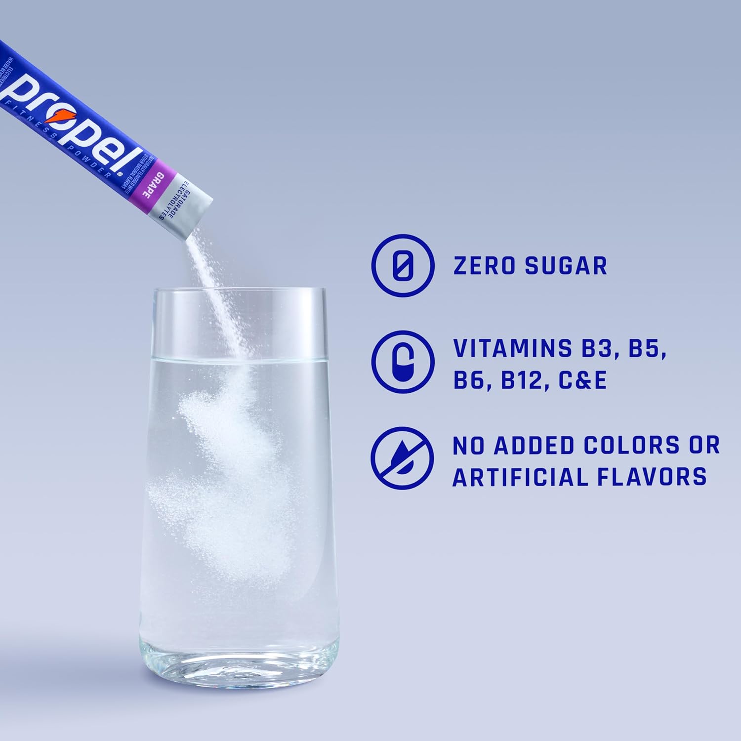 Propel Electrolyte Powder Drink Mix, Grape, (96 Servings)