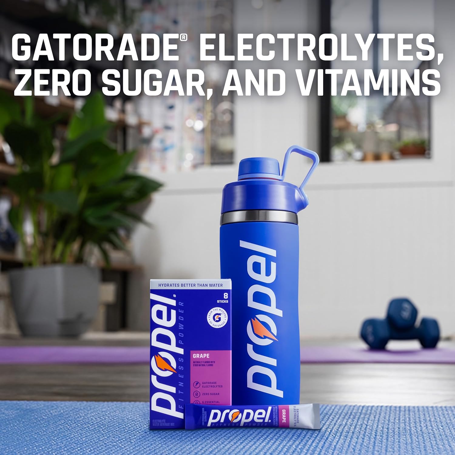 Propel Electrolyte Powder Drink Mix, Raspberry Lemonade, (96 Servings)