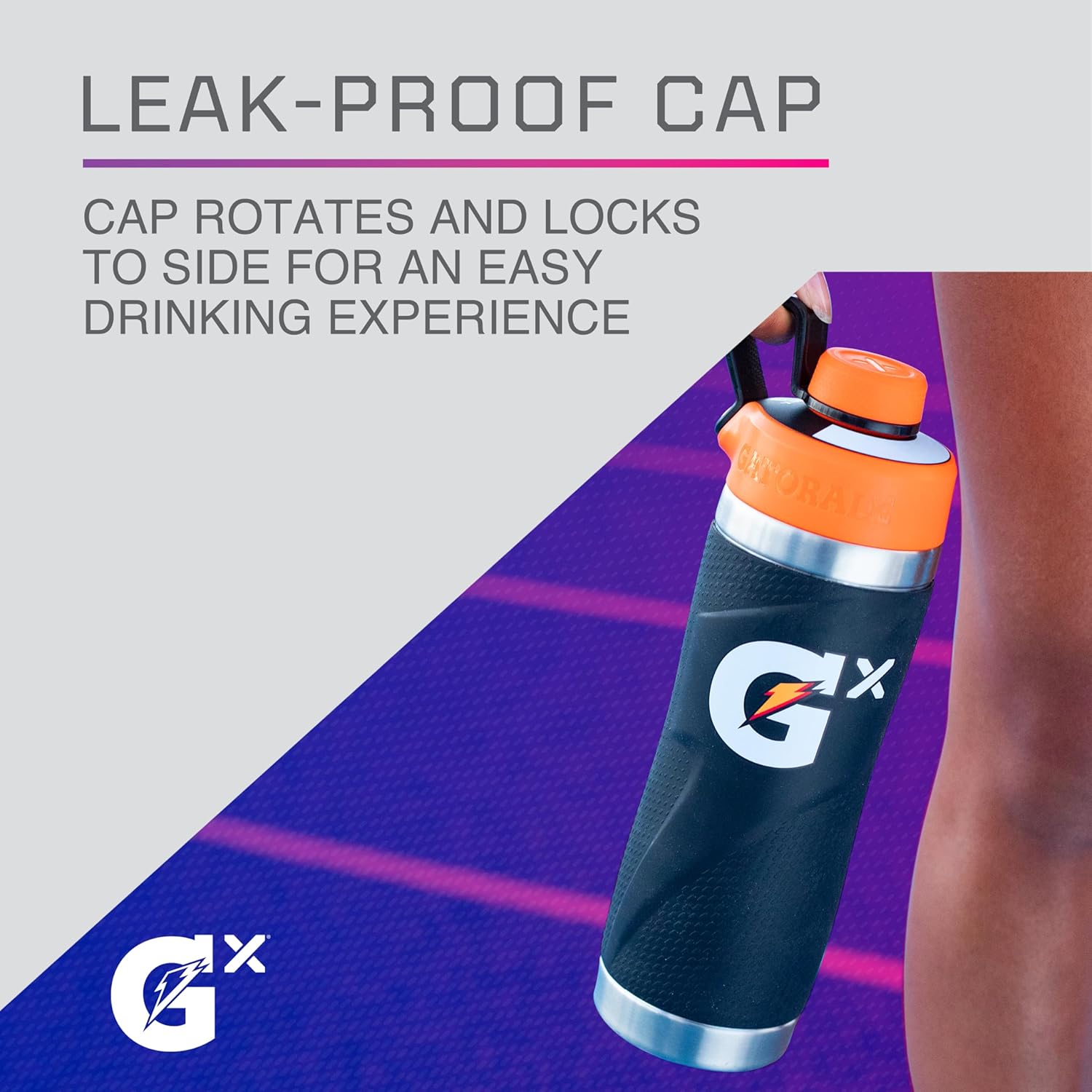 Gatorade Gx Stainless Steel Bottle, 32oz Pink