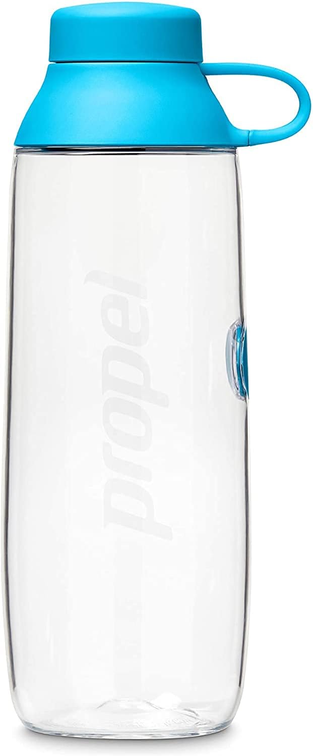 Propel 20oz Reusable Bottle, BPA Free, Impact Resistant, On-The-Go Strap, Dishwasher Safe Blue