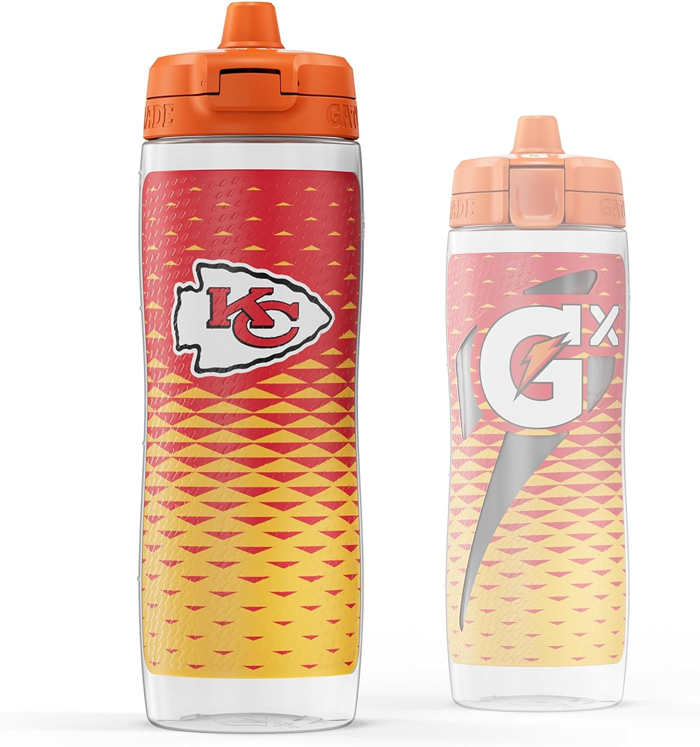 Gatorade Gx NFL Non-Slip Squeeze Bottles, 30 fl oz, Gx Hydration System Kansas City Chiefs