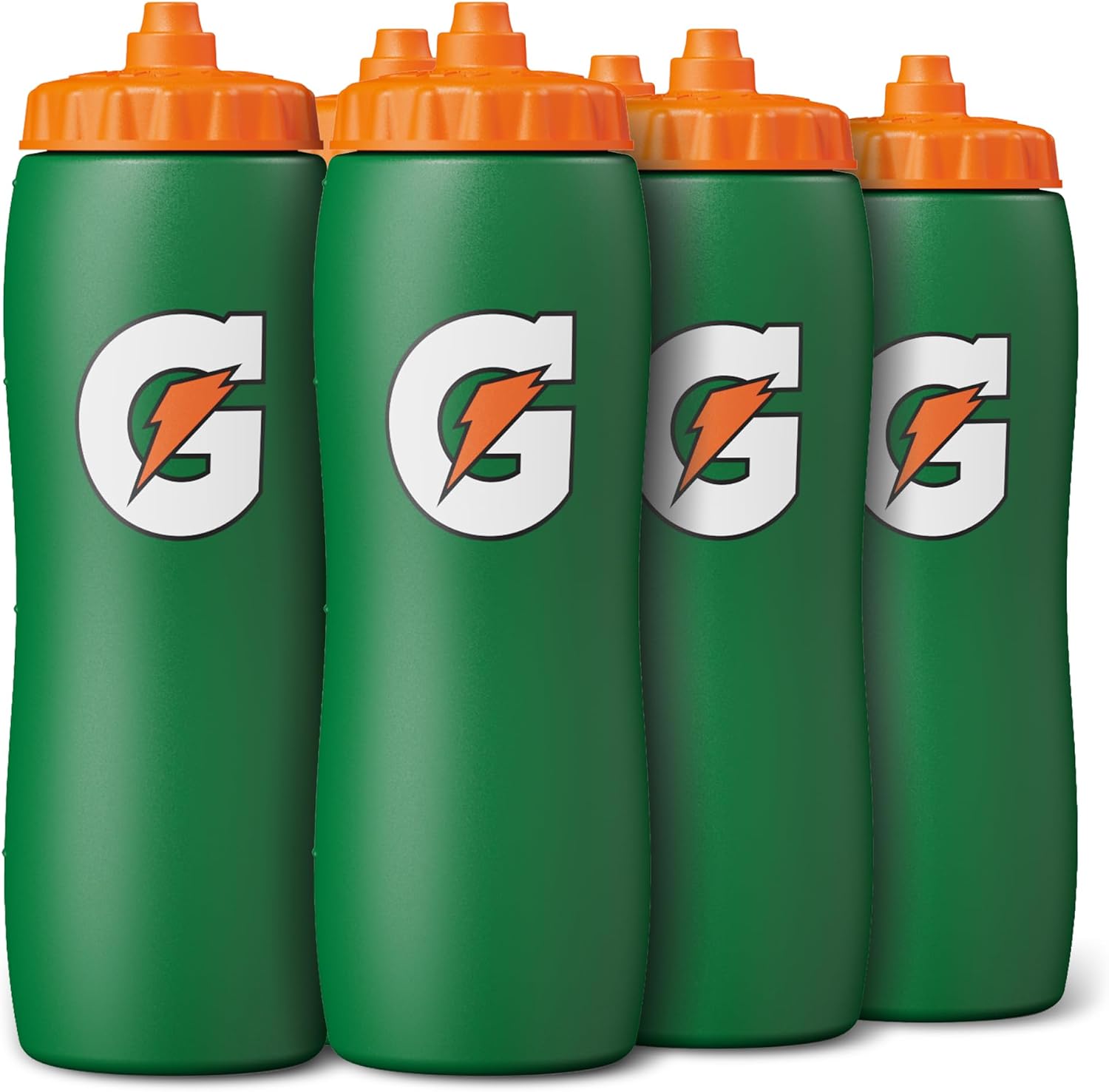 Gatorade Contour Squeeze Reusable Bottle, 32 oz Bottles, (6 Pack)