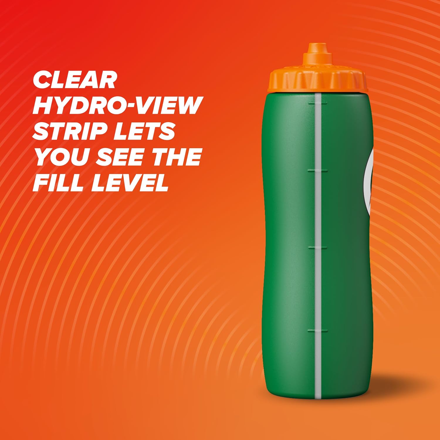 Gatorade Contour Squeeze Reusable Bottle, 32 oz Bottles, (6 Pack)