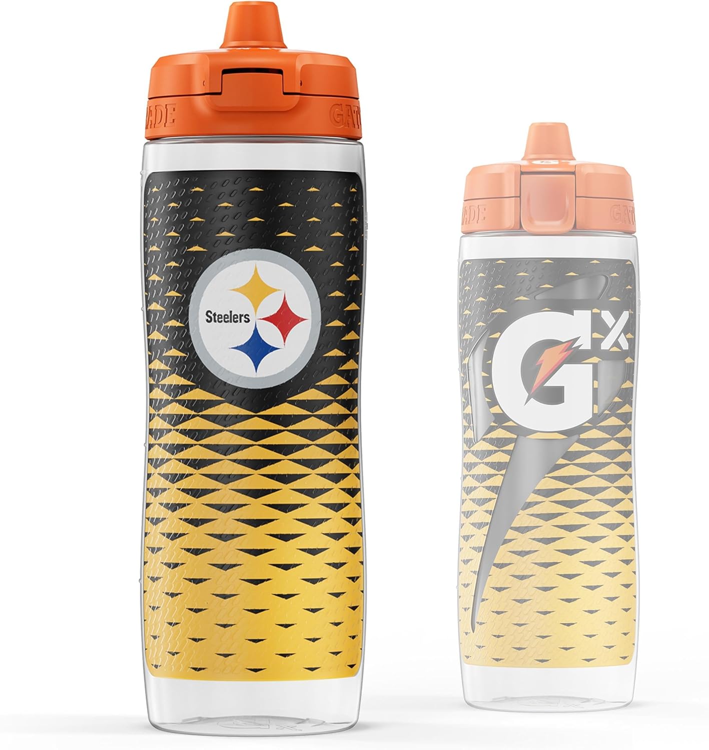 Gatorade Gx NFL Non-Slip Squeeze Bottles, 30 fl oz, Gx Hydration System Pittsburgh Steelers