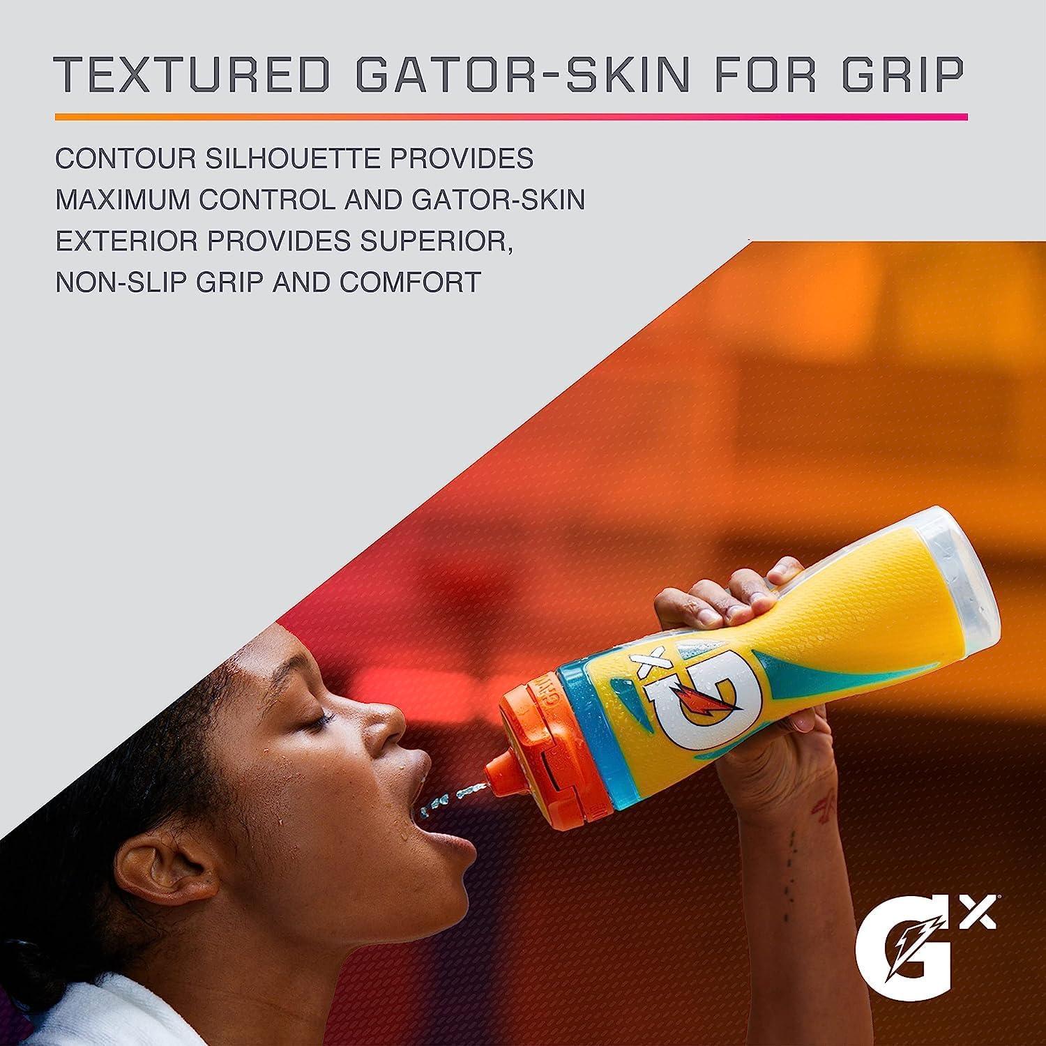 Gatorade Gx NFL Non-Slip Squeeze Bottles, Gx Hydration System, & Gx Sports Drink Concentrate Pods Chicago Bears
