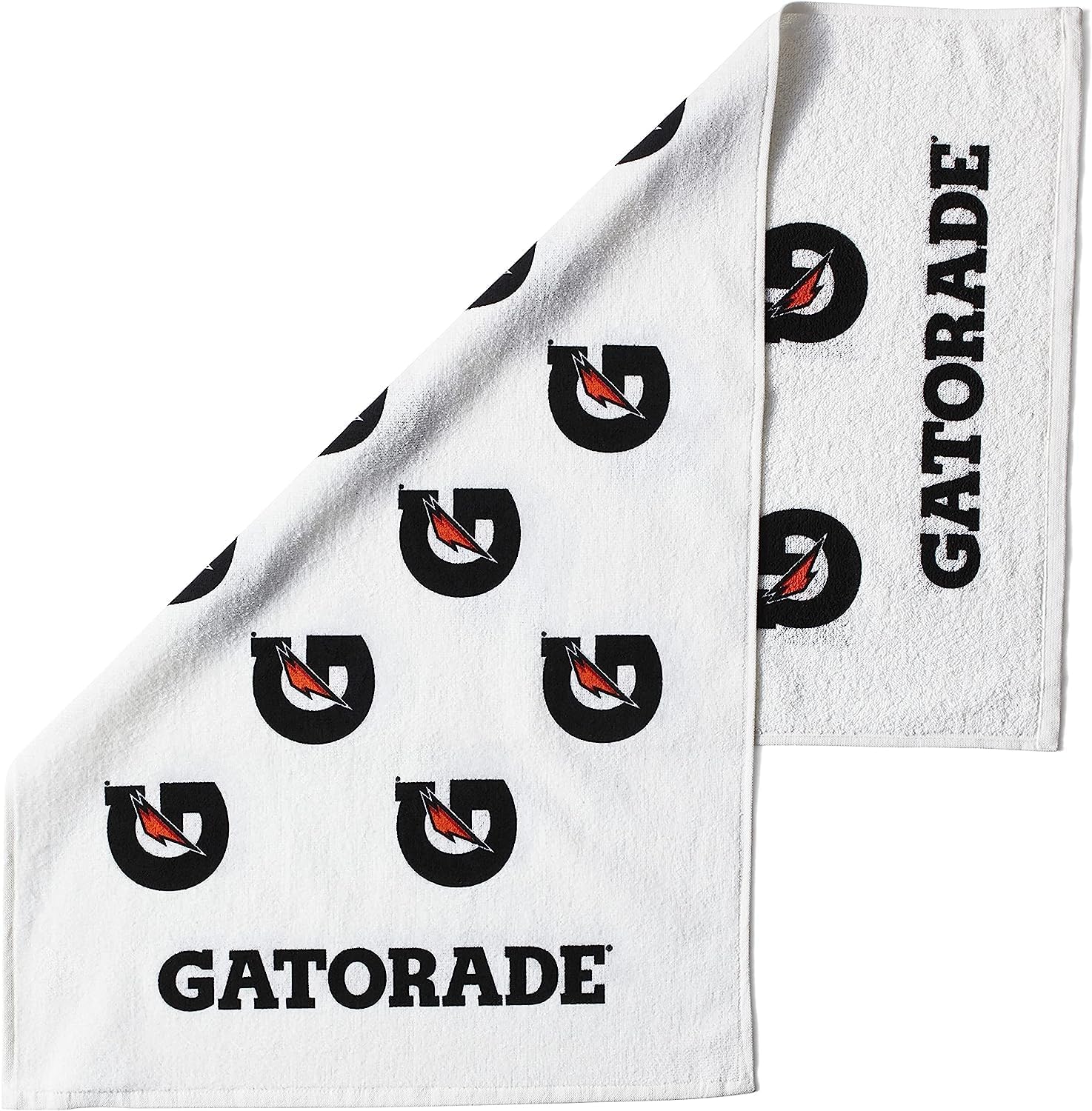 Gatorade G Towel, 22" x 42", Cotton, WhiteBlackOrange