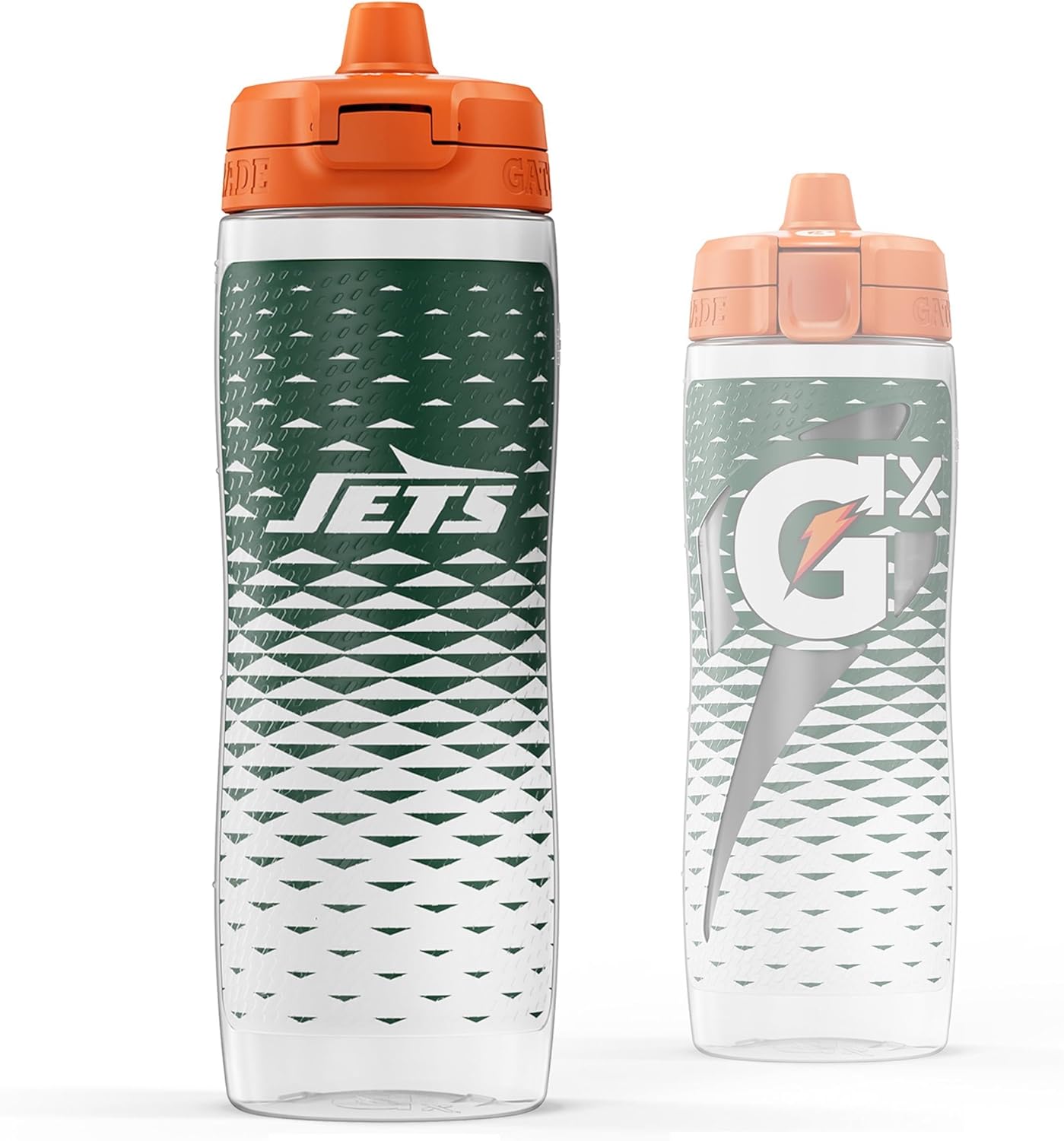 Gatorade Gx NFL Non-Slip Squeeze Bottles, 30 fl oz, Gx Hydration System New York Jets