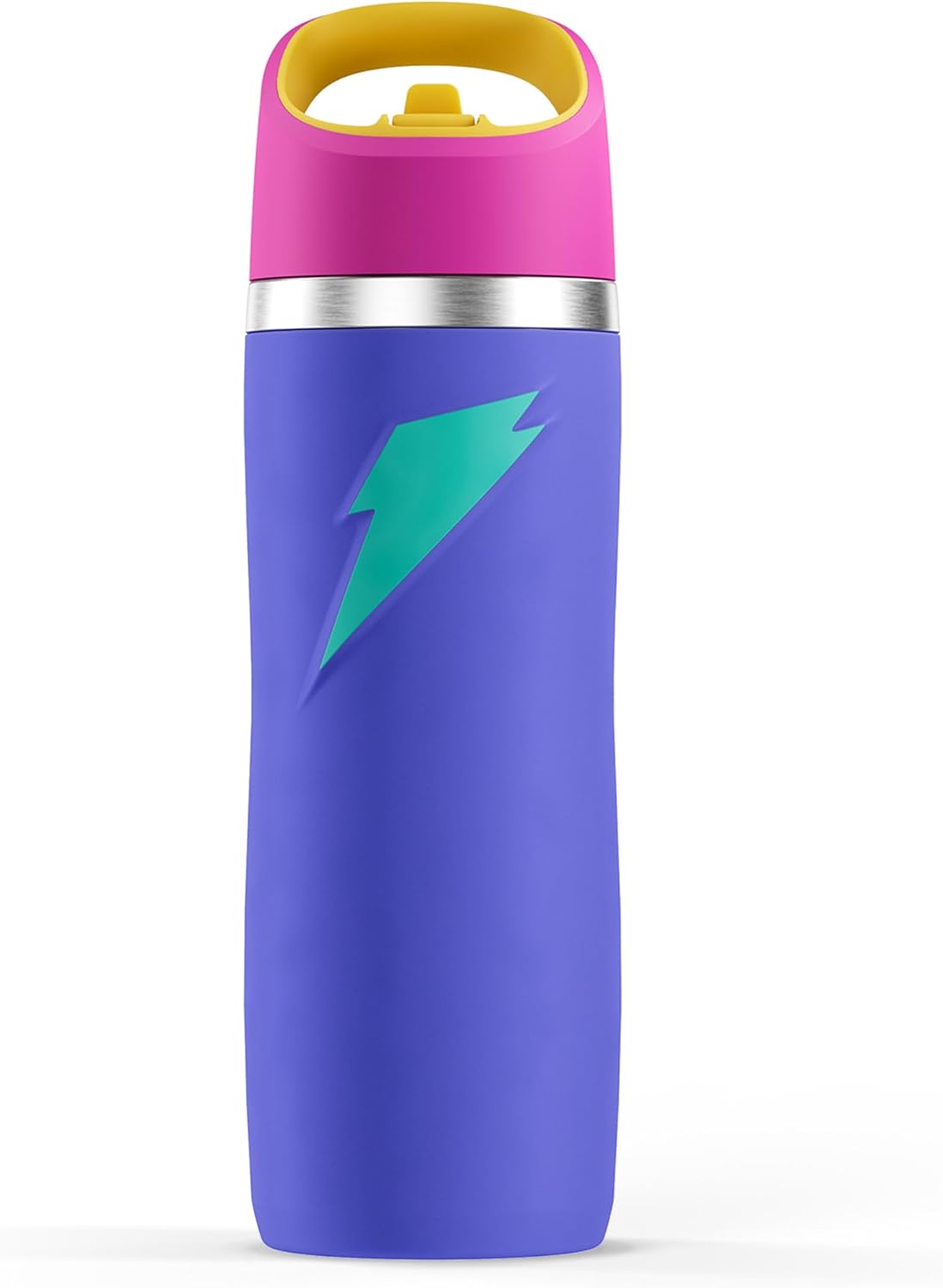 Gatorade 'Overtime' 22oz Stainless Steel Water Bottle, Straw Cap, PurplePink