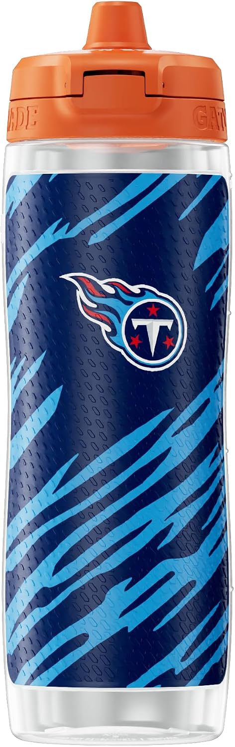 Gatorade Gx NFL Non-Slip Squeeze Bottles, Gx Hydration System, & Gx Sports Drink Concentrate Pods Tennessee Titans