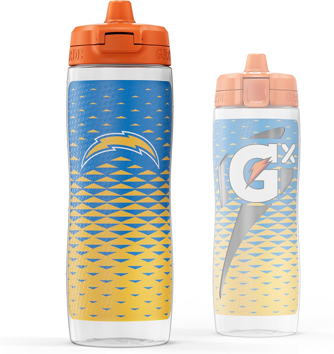 Gatorade Gx NFL Non-Slip Squeeze Bottles, 30 fl oz, Gx Hydration System Los Angeles Chargers