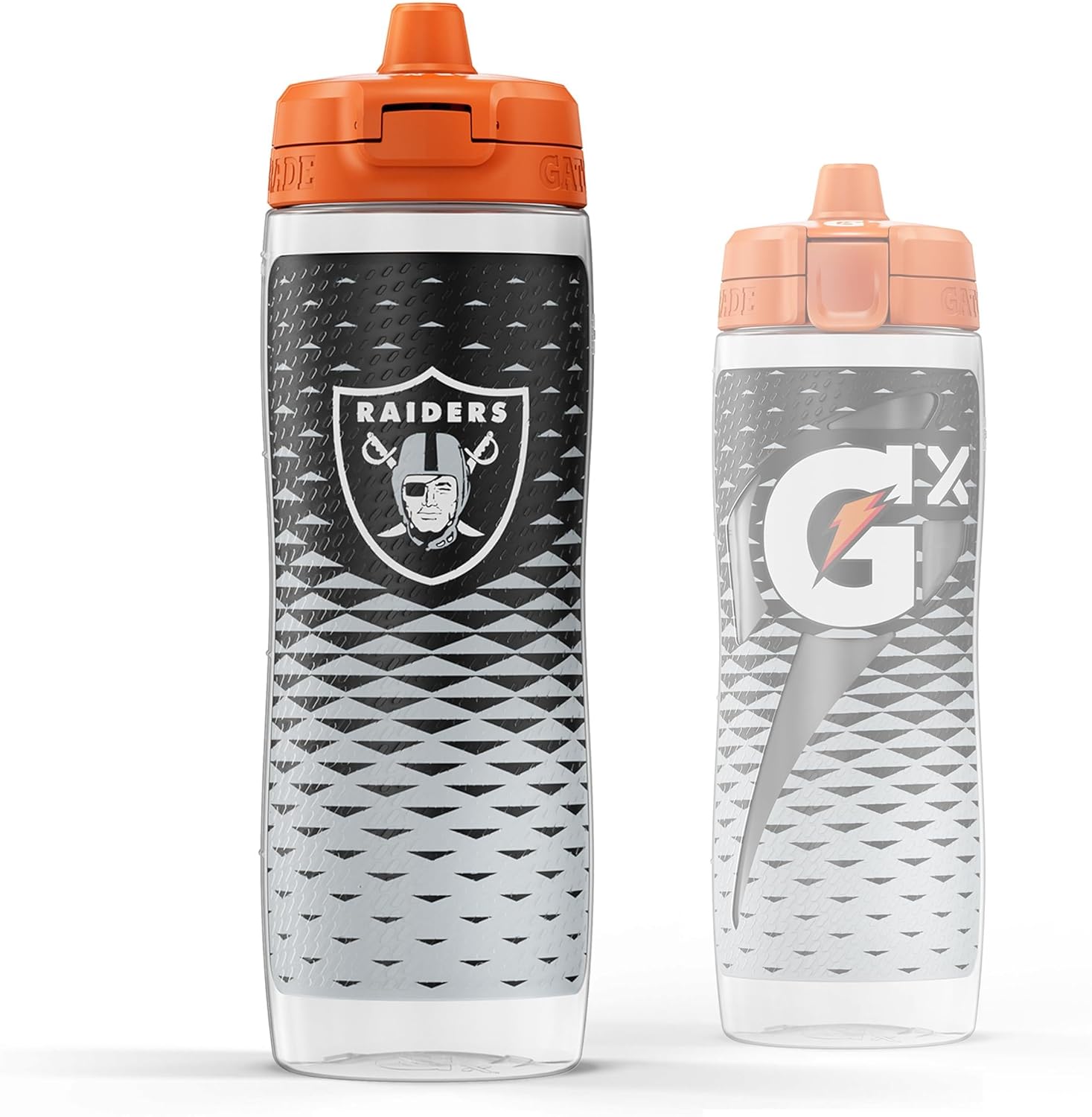 Gatorade Gx NFL Non-Slip Squeeze Bottles, 30 fl oz, Gx Hydration System Las Vegas Raiders