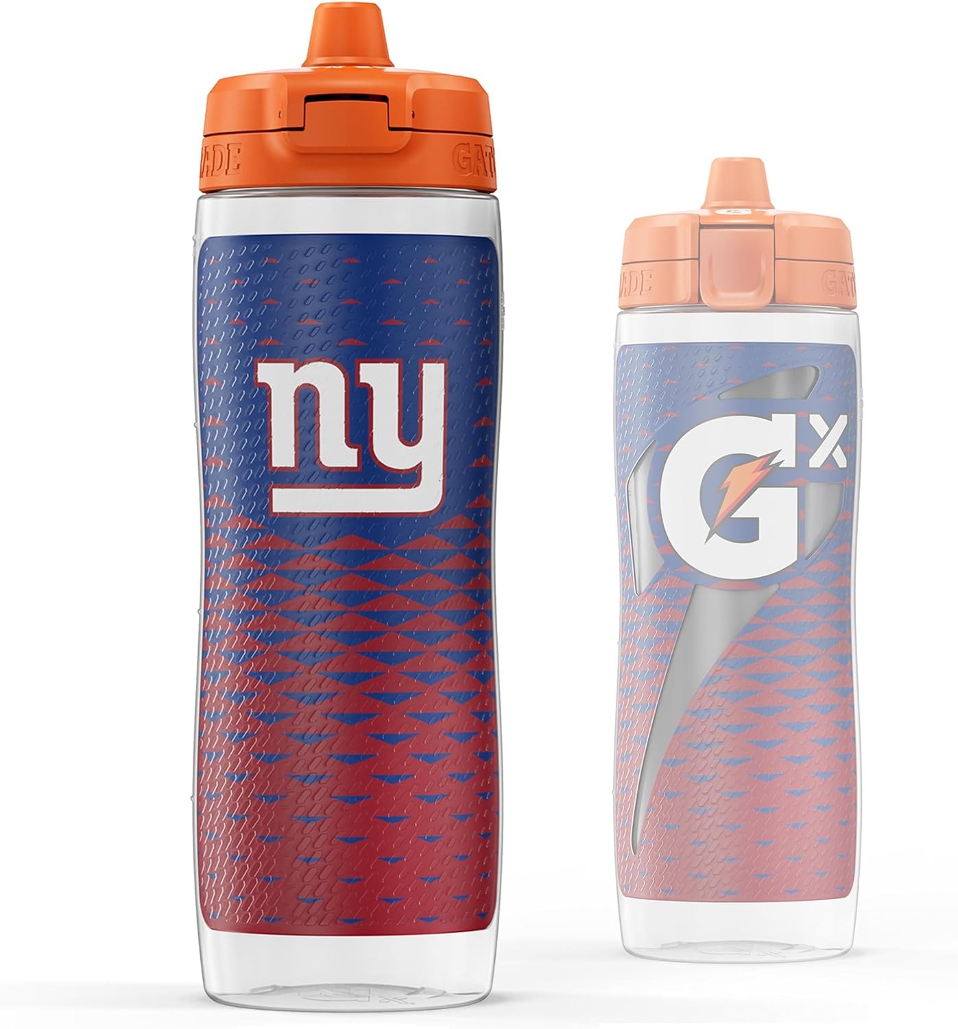 Gatorade Gx NFL Non-Slip Squeeze Bottles, 30 fl oz, Gx Hydration System New York Giants