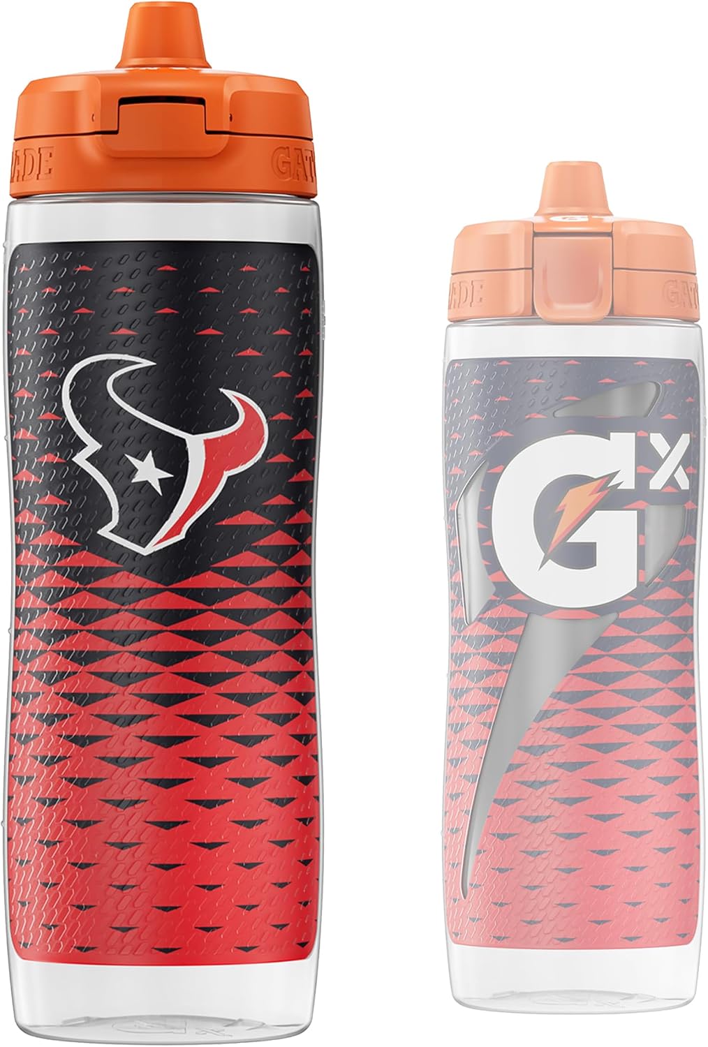 Gatorade Gx NFL Non-Slip Squeeze Bottles, 30 fl oz, Gx Hydration System Houston Texans