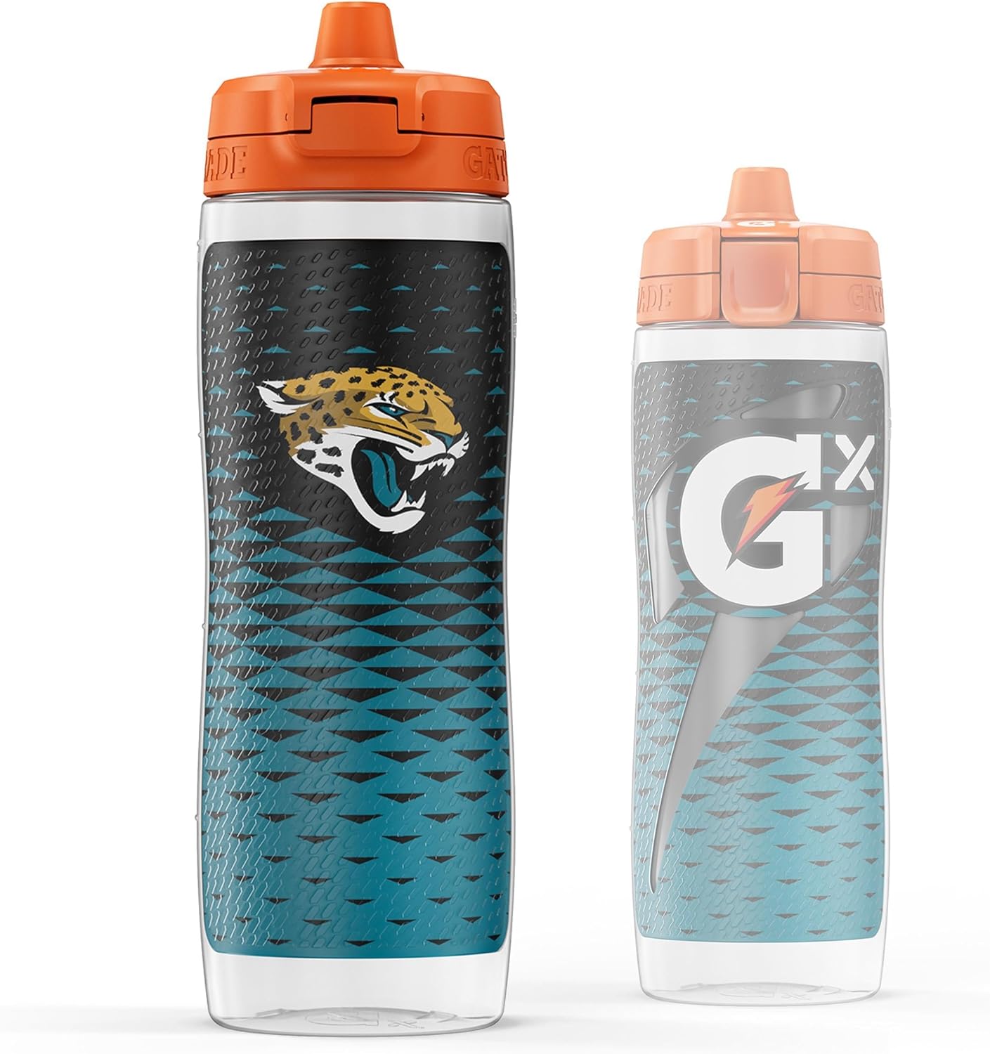 Gatorade Gx NFL Non-Slip Squeeze Bottles, 30 fl oz, Gx Hydration System Jacksonville Jaguars