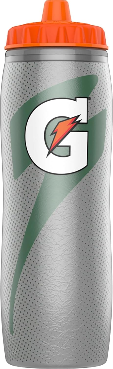 Gatorade Insulated Squeeze Bottle Silver