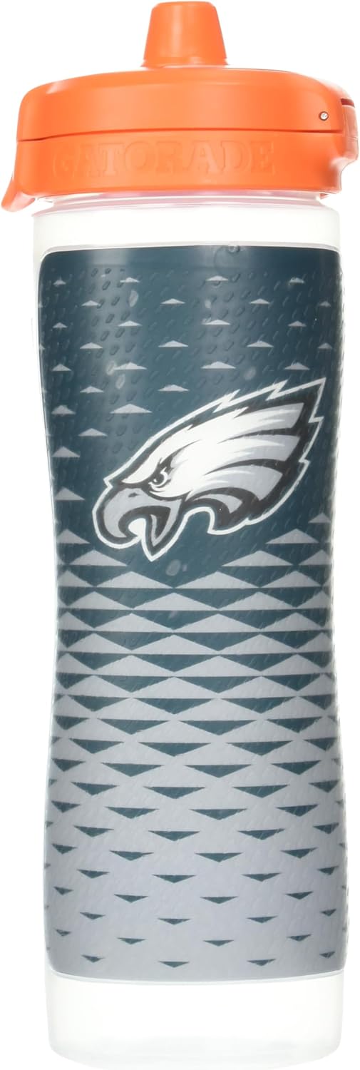 Gatorade Gx NFL Non-Slip Squeeze Bottles, 30 fl oz, Gx Hydration System Philadelphia Eagles