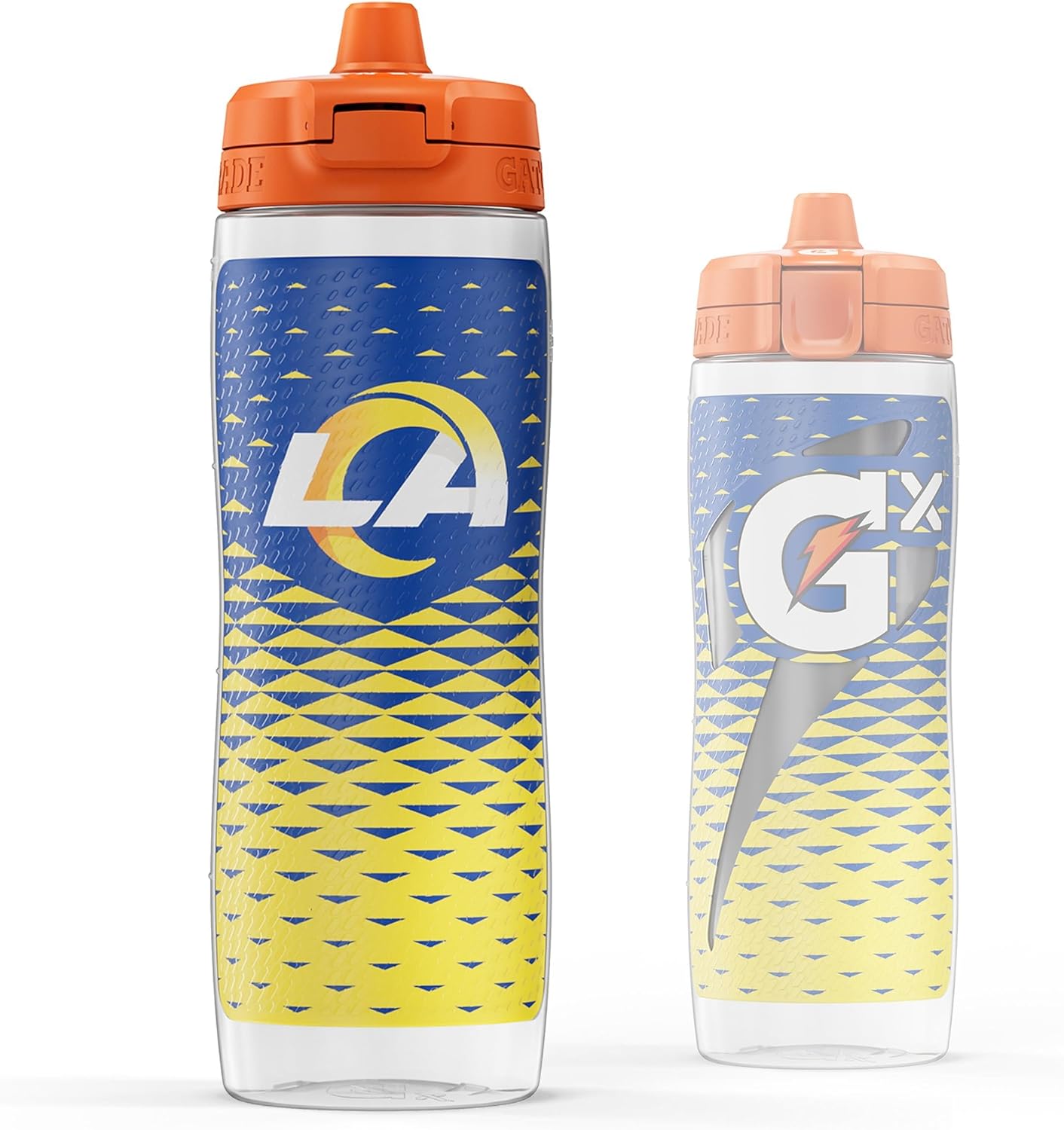 Gatorade Gx NFL Non-Slip Squeeze Bottles, 30 fl oz, Gx Hydration System Los Angeles Rams