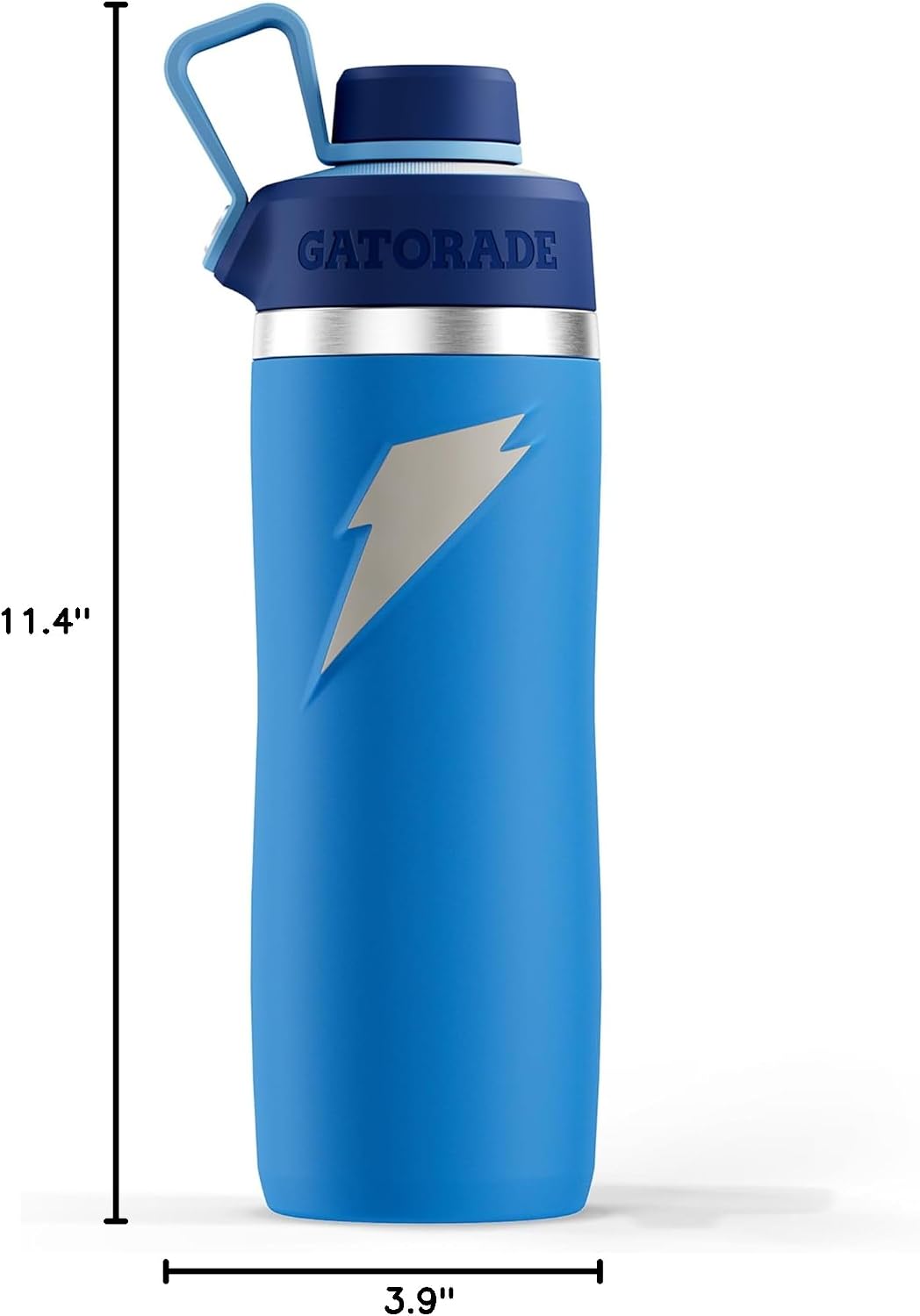 Gatorade 'Overtime' 32oz Stainless Steel Water Bottle, Twist Cap, Royal BlueNavy