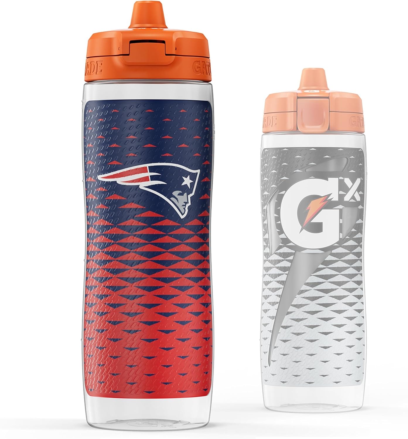Gatorade Gx NFL Non-Slip Squeeze Bottles, 30 fl oz, Gx Hydration System New England Patriots