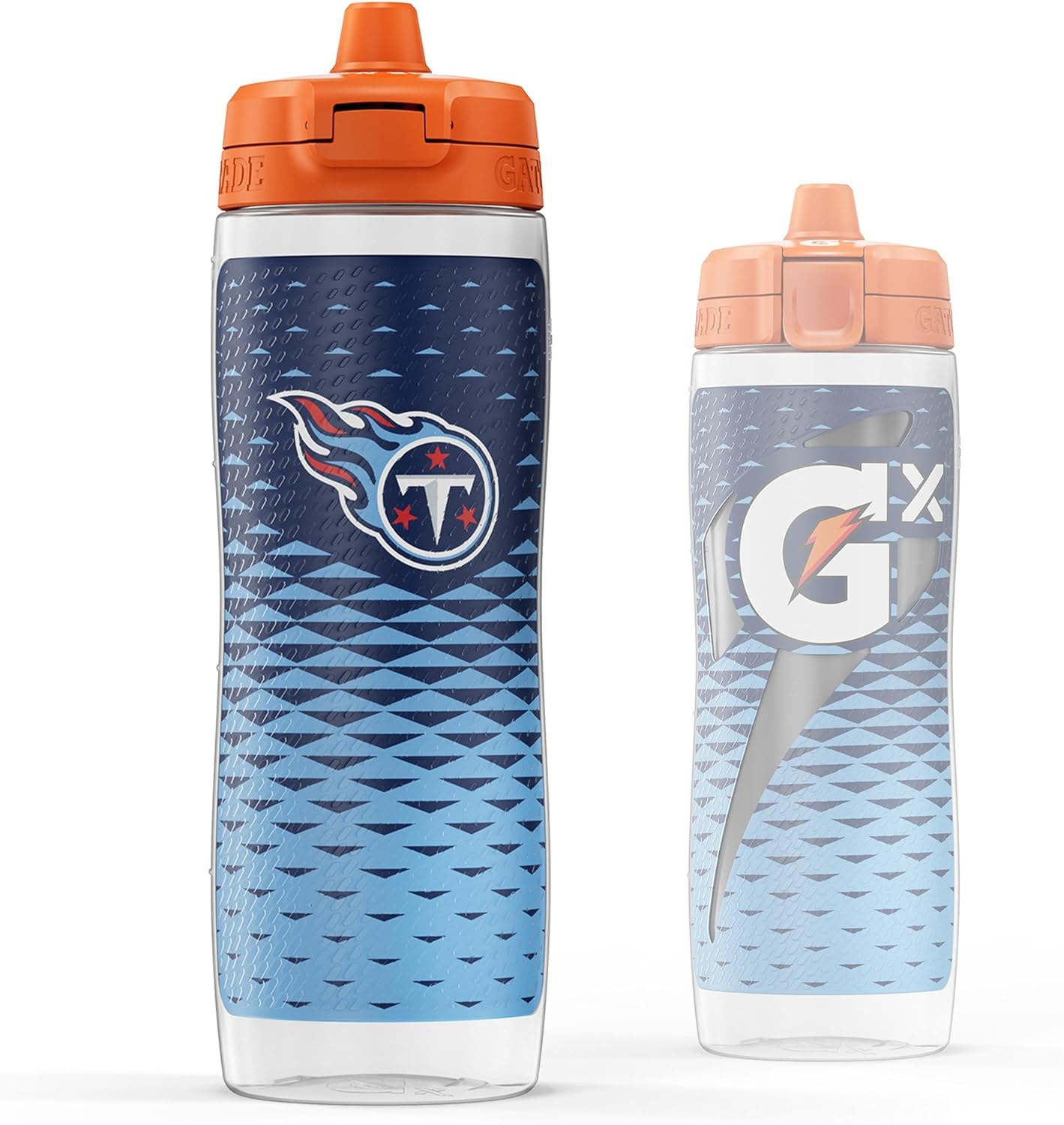 Gatorade Gx NFL Non-Slip Squeeze Bottles, 30 fl oz, Gx Hydration System Tennessee Titans