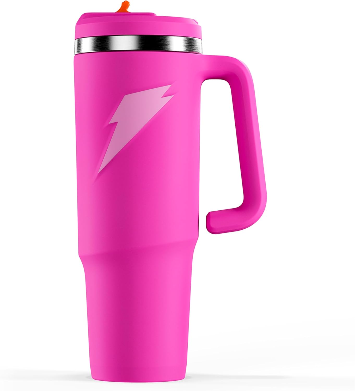 Gatorade Crossover Stainless Steel Tumbler Water Bottle, Pink, Double-Wall Insulation, 36 fl oz