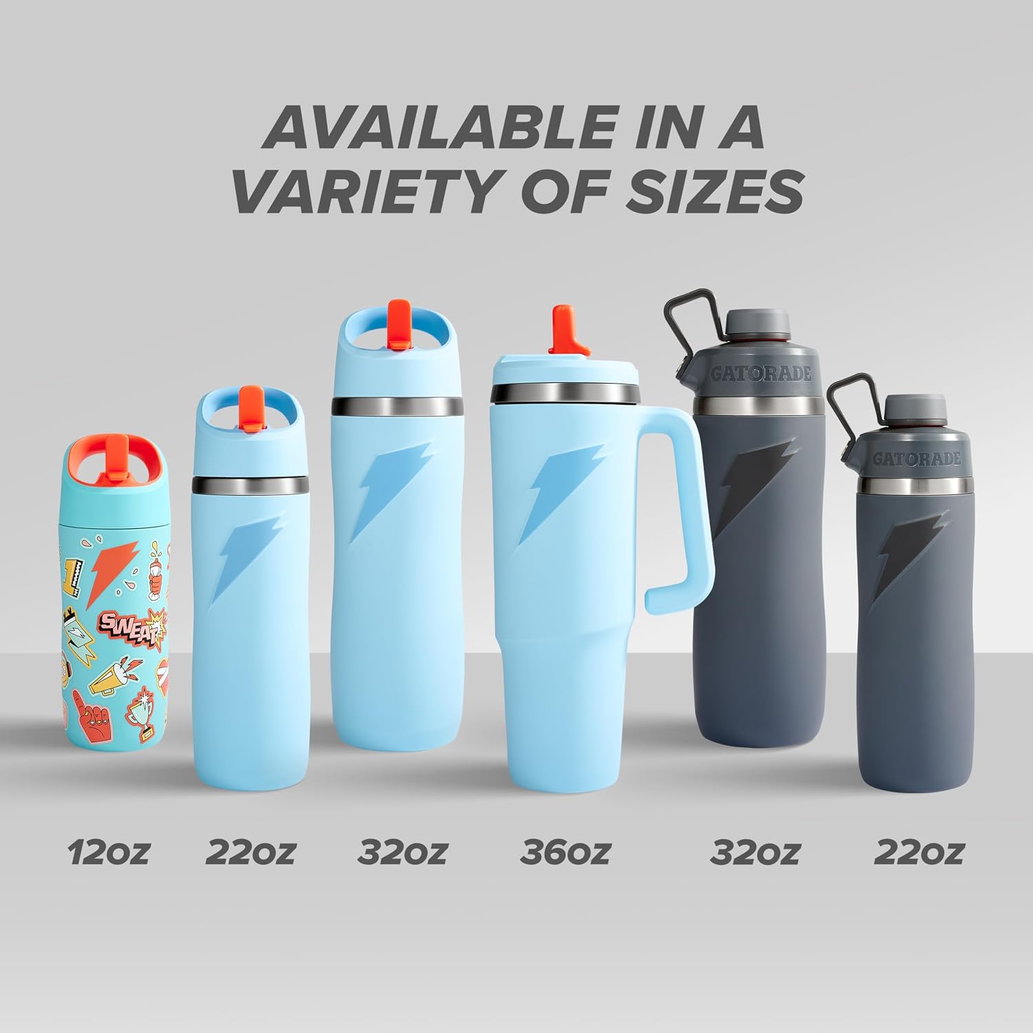 Gatorade Crossover Stainless Steel Tumbler Water Bottle, Pink, Double-Wall Insulation, 36 fl oz