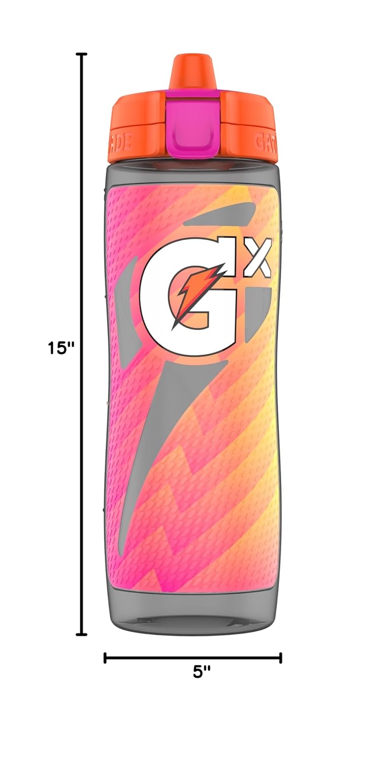 Gatorade Gx Bottle, Momentum Neon Pink, 30 ounces