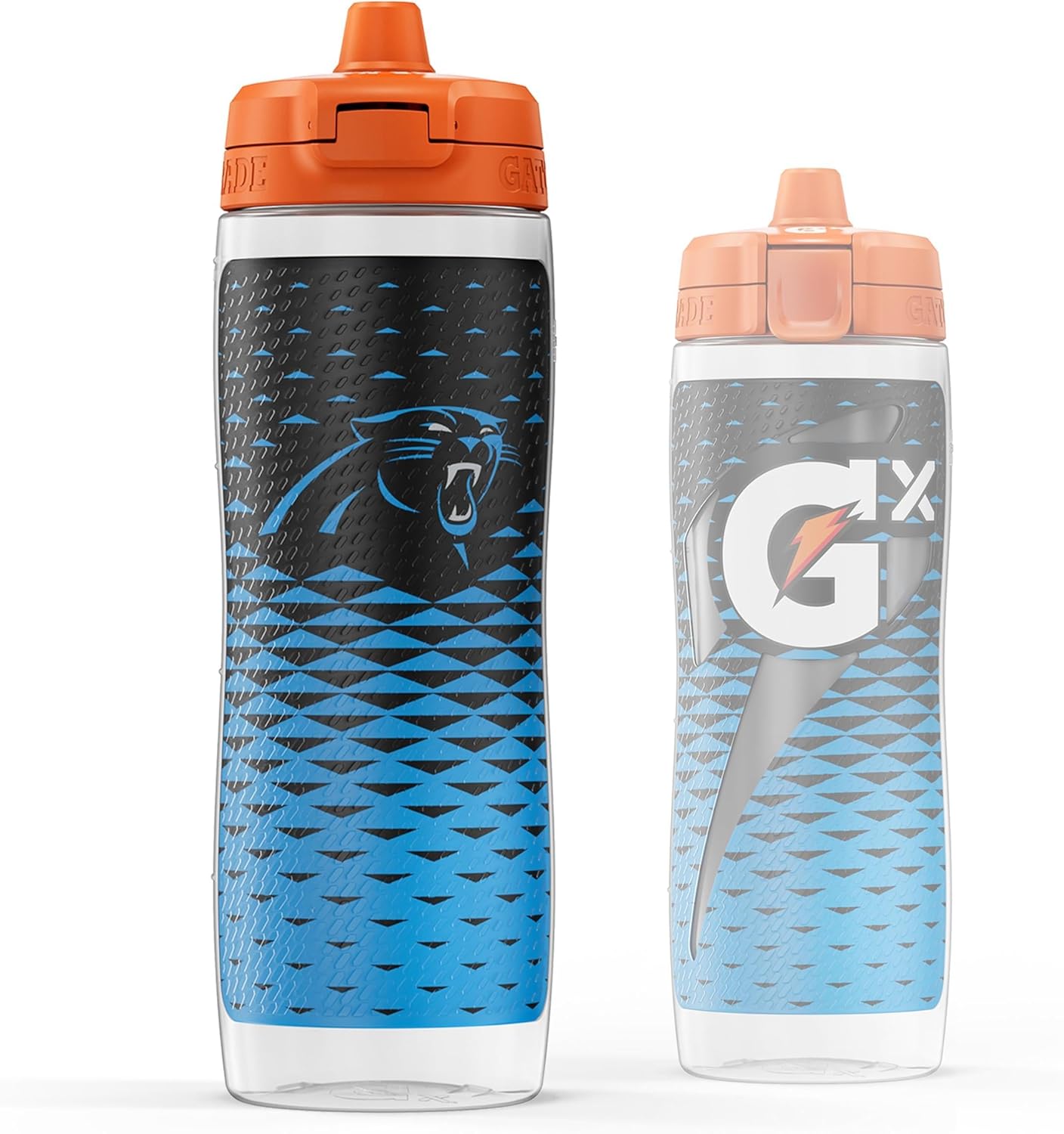 Gatorade Gx NFL Non-Slip Squeeze Bottles, 30 fl oz, Gx Hydration System Carolina Panthers