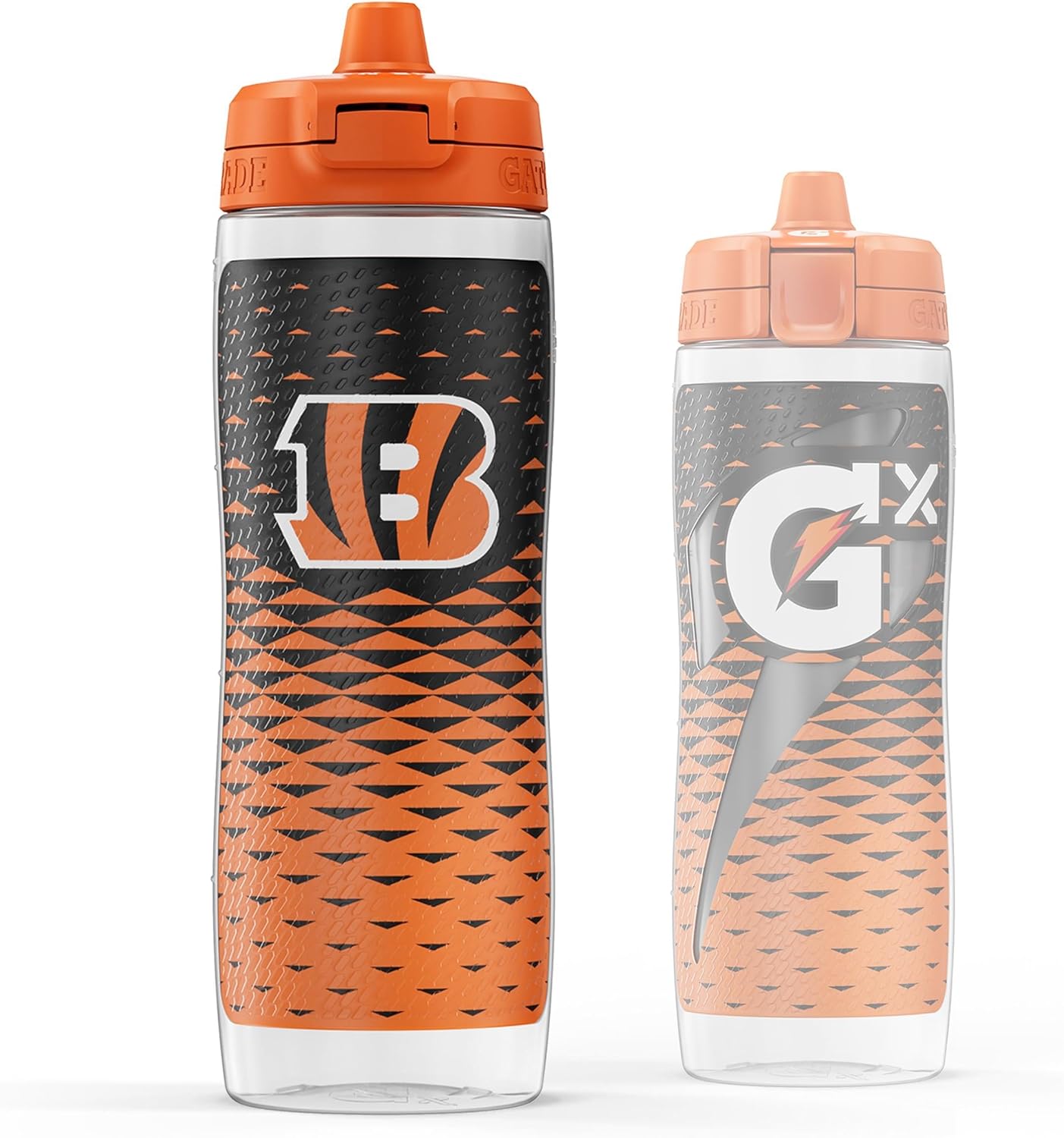 Gatorade Gx NFL Non-Slip Squeeze Bottles, 30 fl oz, Gx Hydration System Cincinati Bengals