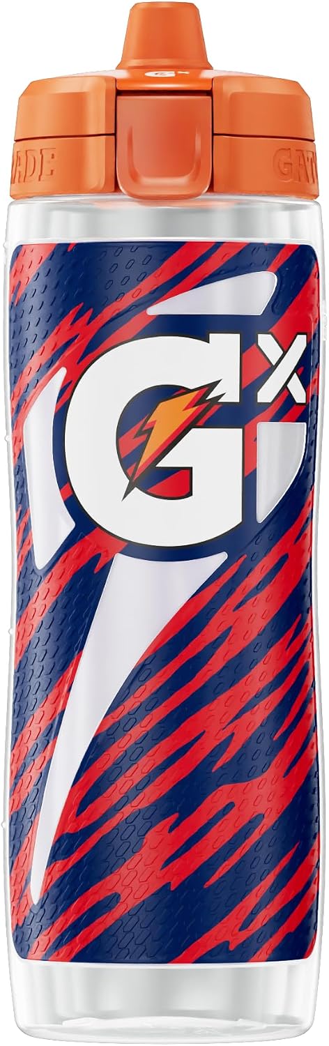 Gatorade Gx NFL Non-Slip Squeeze Bottles, Gx Hydration System, & Gx Sports Drink Concentrate Pods New England Patriots