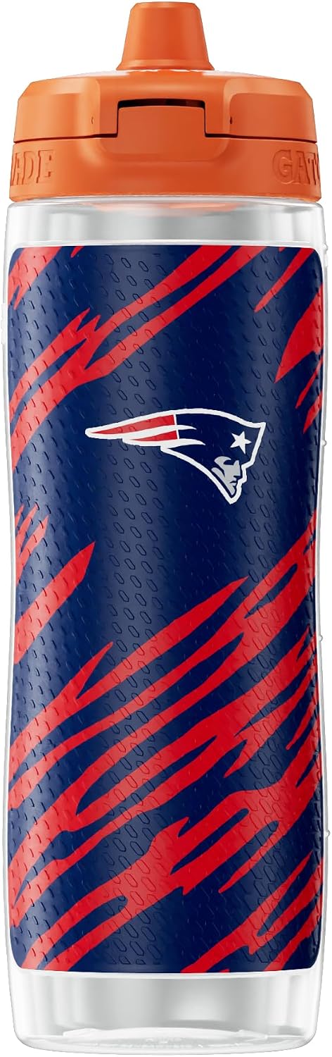 Gatorade Gx NFL Non-Slip Squeeze Bottles, Gx Hydration System, & Gx Sports Drink Concentrate Pods New England Patriots