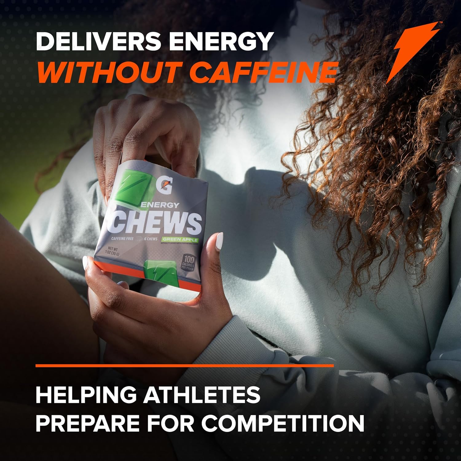 Gatorade Energy Chews, Strawberry, Caffeine Free, B12, 1.06 oz - 100 Calorie Pouches, (16 Pack)