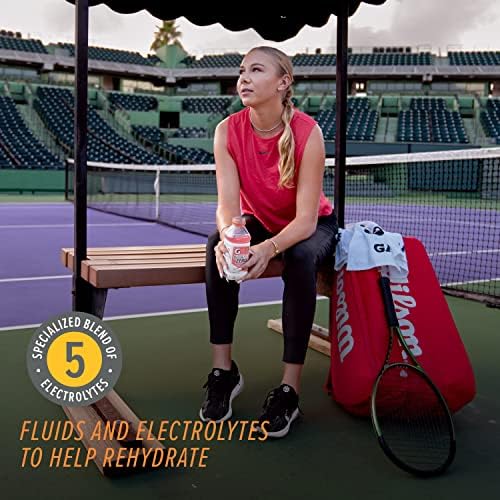 Gatorlyte Zero Electrolyte Beverage, Strawberry Kiwi, Zero Sugar Hydration, Specialized Blend of 5 Electrolytes, No Artificial Sweeteners or Flavors, 20 Oz Bottles (Pack of 12)