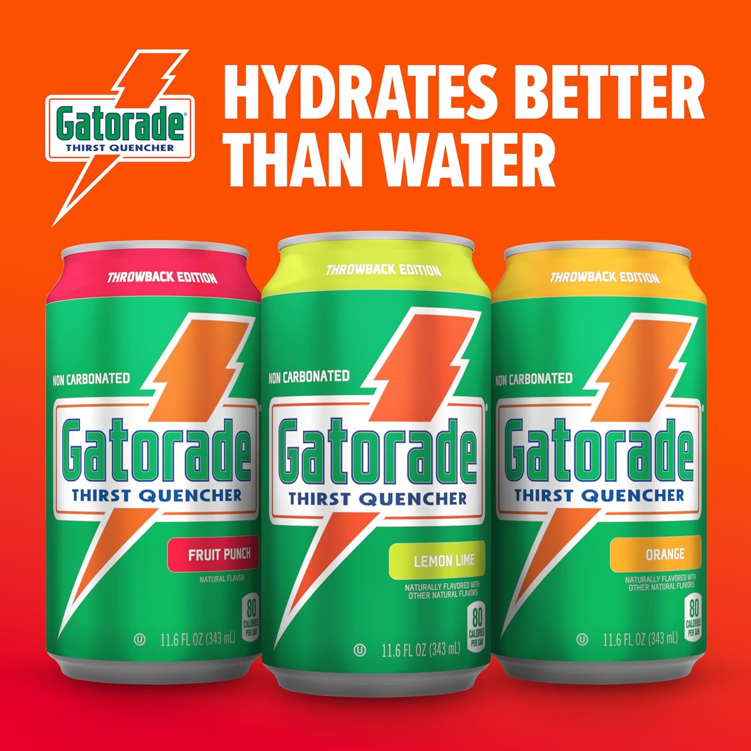 Gatorade Thirst Quencher, Lemon-Lime, 12 Fl Oz Cans (Pack of 18)