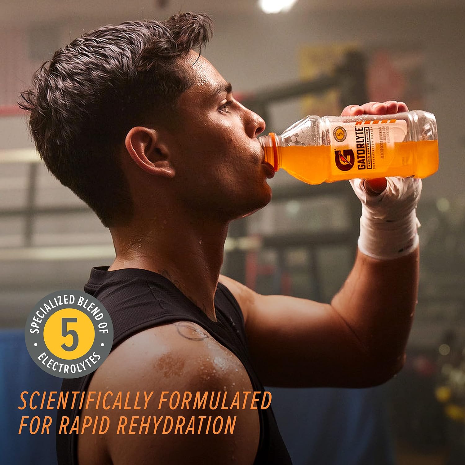 Gatorlyte Rapid Rehydration Electrolyte Drink, Strawberry Kiwi, 20 fl oz Bottles (12 Pack), Specialized Blend of 5 Electrolytes, Lower Sugar, No Artificial Sweeteners, No Flavors, Gatorade, Hydration