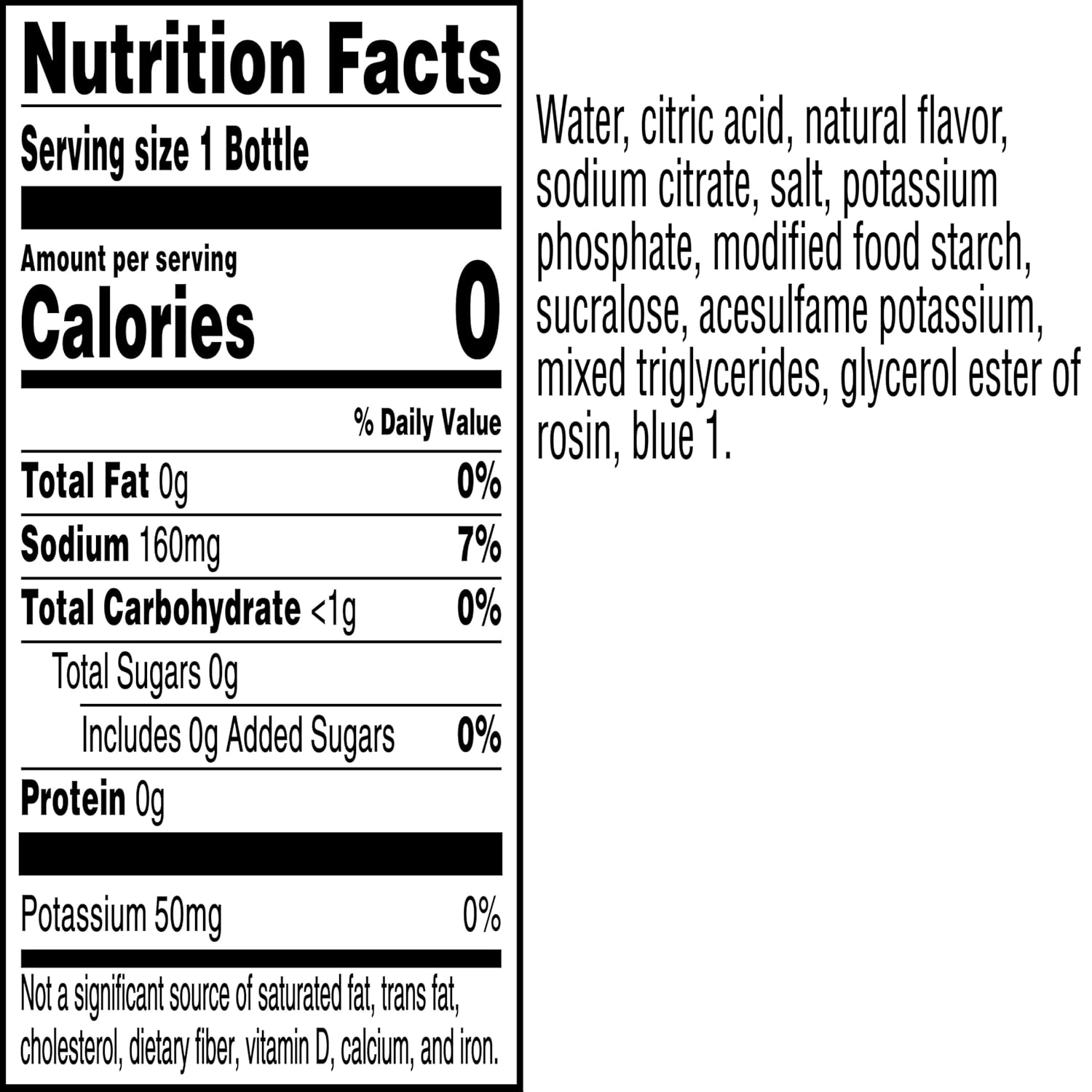 Gatorade Zero Thirst Quencher Sports Drink, Cool Blue, 12oz Bottles (12 Pack), Zero Sugar, Electrolytes for Rehydration