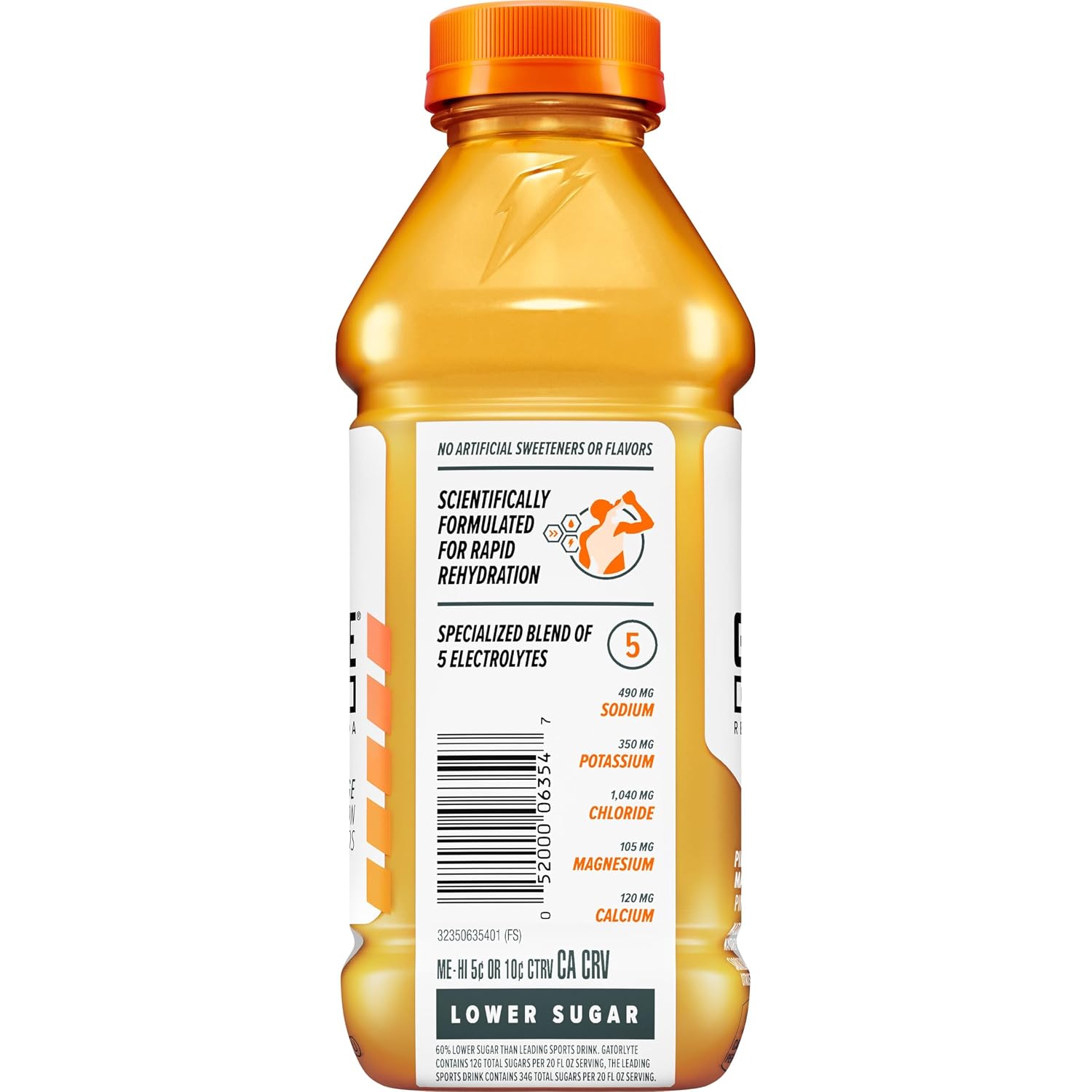 Gatorlyte Rapid Rehydration Electrolyte Drink, Pineapple Mango, 20 fl oz Bottles (12 Pack), Specialized Blend of 5 Electrolytes, Lower Sugar, No Artificial Sweeteners, No Artificial Flavors, Gatorade, Hydration