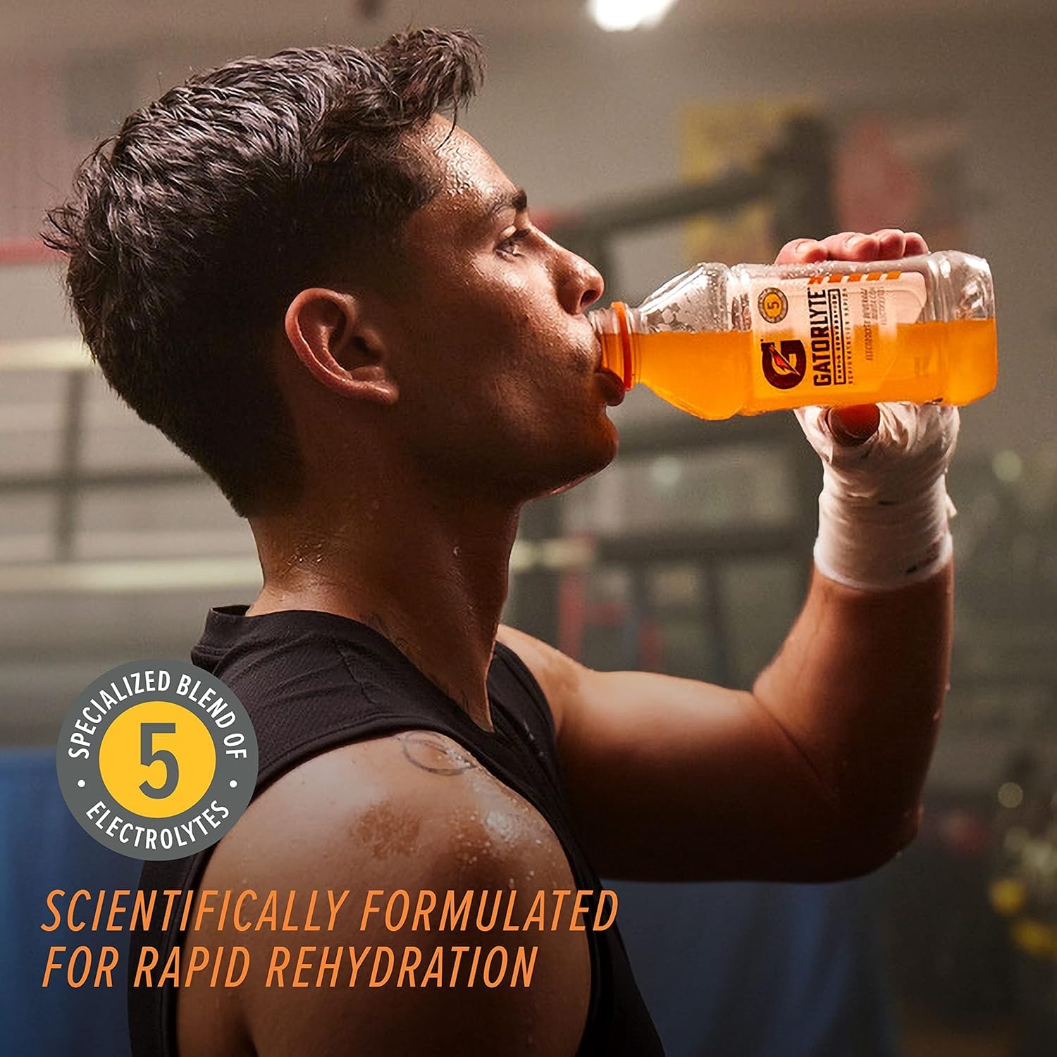 Gatorlyte Rapid Rehydration Electrolyte Drink, Pineapple Mango, 20 fl oz Bottles (12 Pack), Specialized Blend of 5 Electrolytes, Lower Sugar, No Artificial Sweeteners, No Artificial Flavors, Gatorade, Hydration