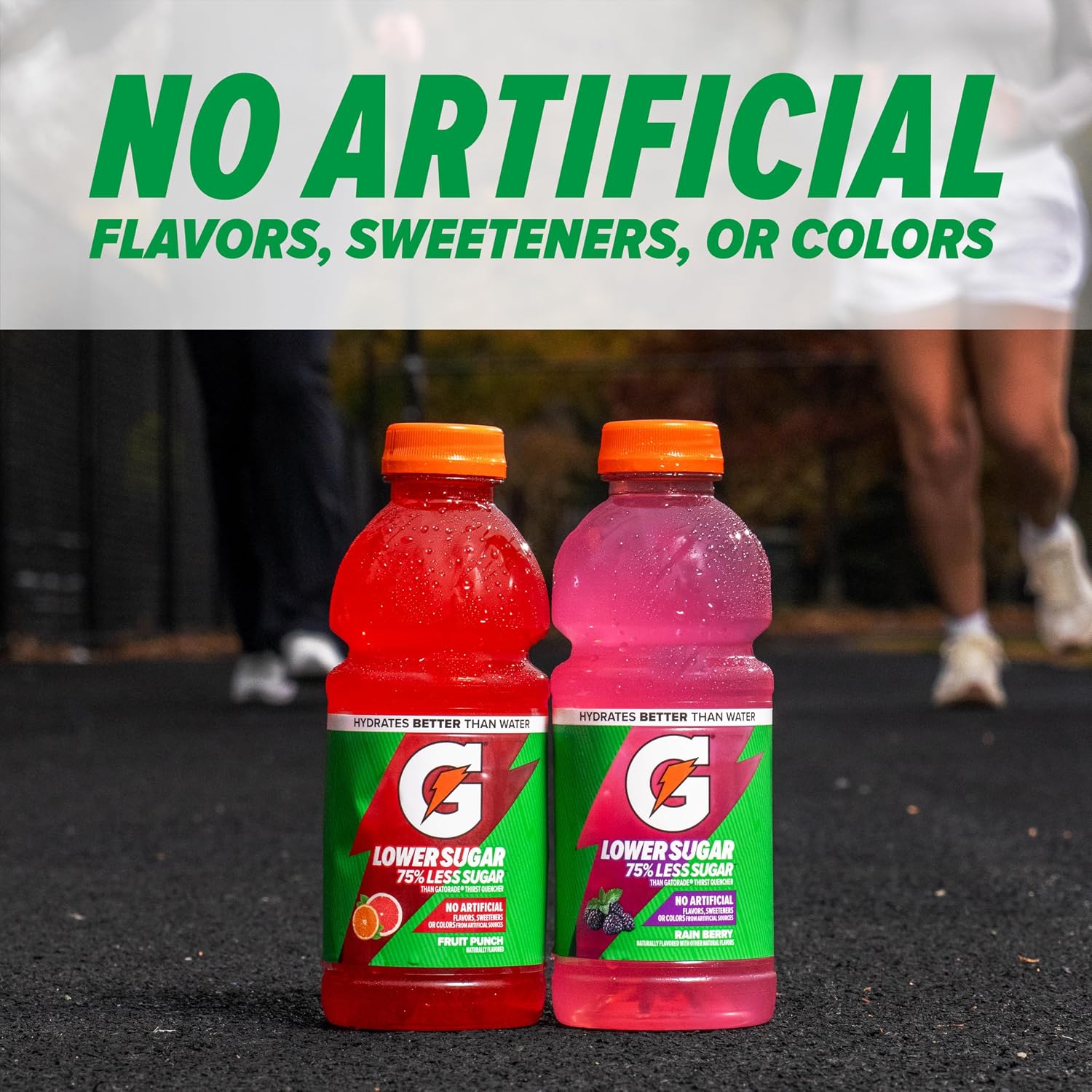 Gatorade Lower Sugar Sports Drink, Rain Berry, 20 fl oz Bottles, (6 Pack)