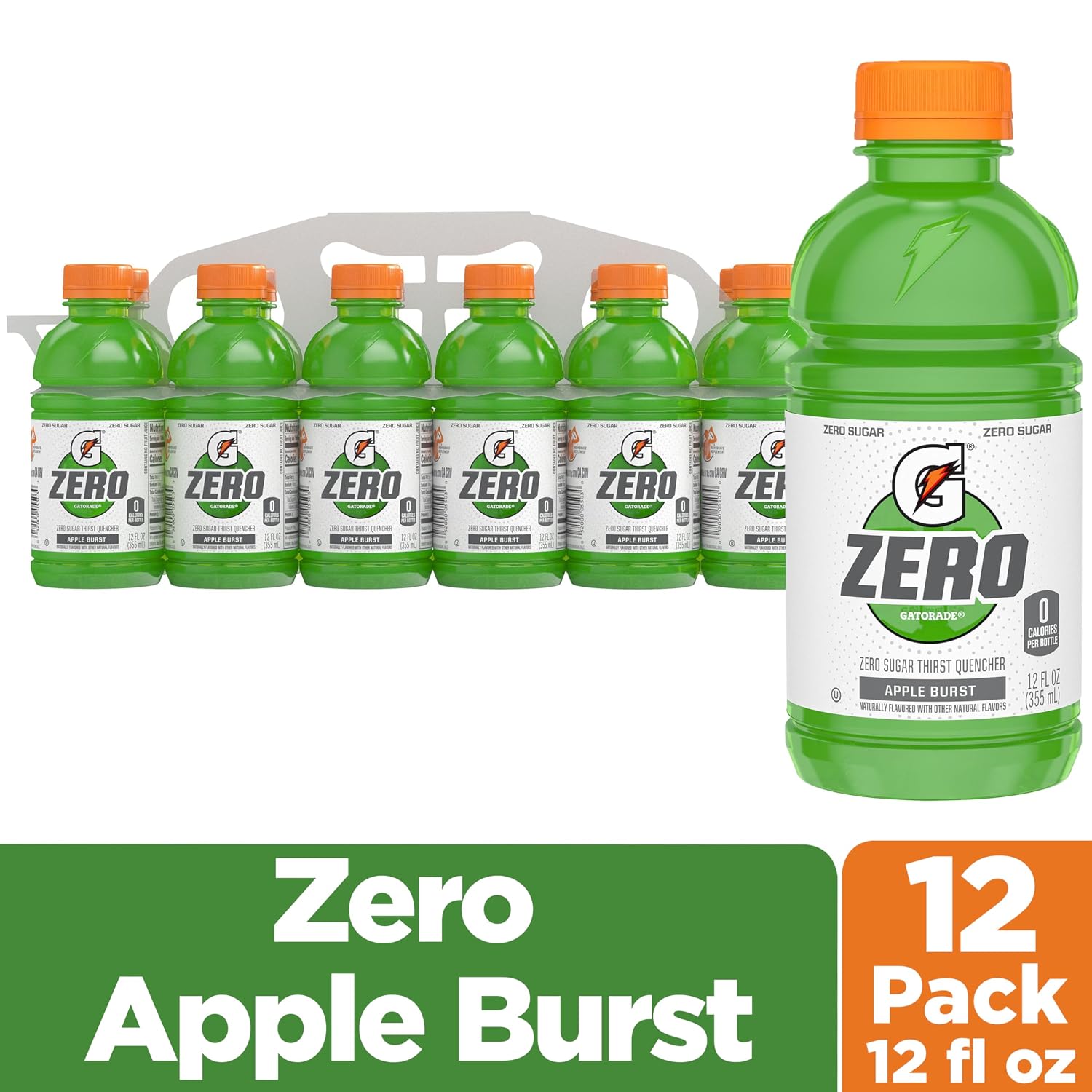 Gatorade Zero Sugar Apple Burst 12oz 12pk