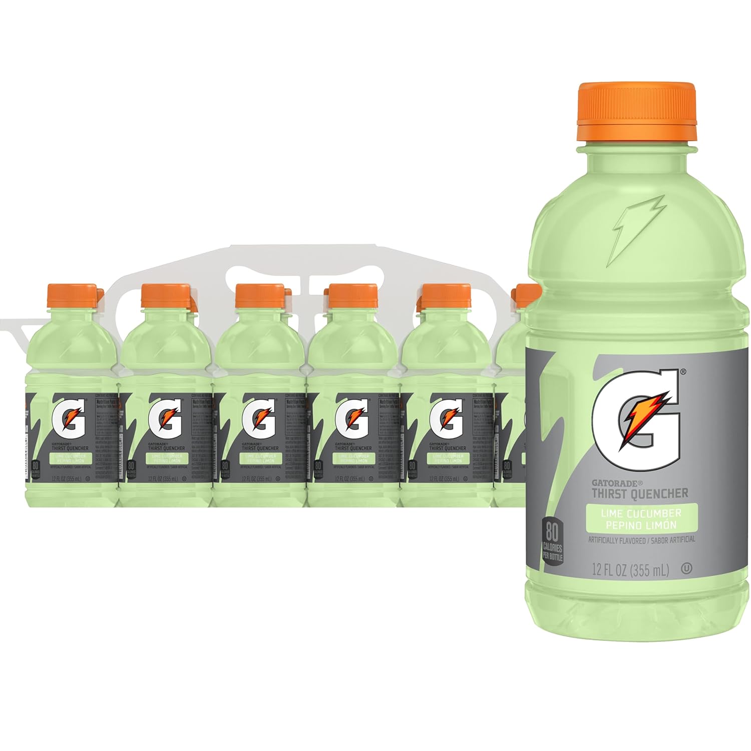 Gatorade Thirst Quencher, Lime Cucumber, 12 Fl Oz (Pack of 12)