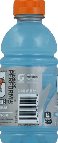 Gatorade Thirst Quencher, Glacier Freeze, 12 Fl Oz (Pack of 12)