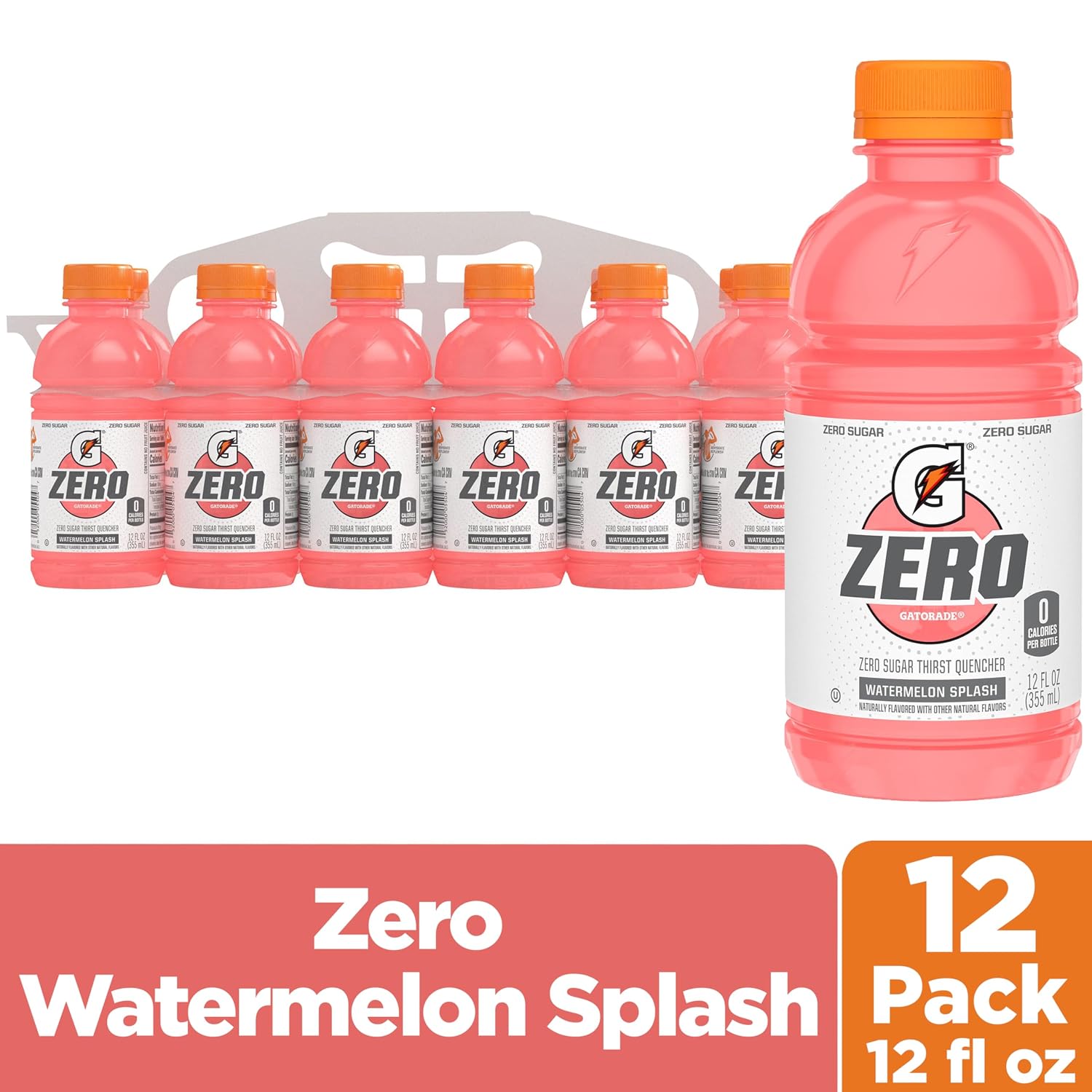Gatorade Zero Sugar Watermelon Splash 12oz 12pk