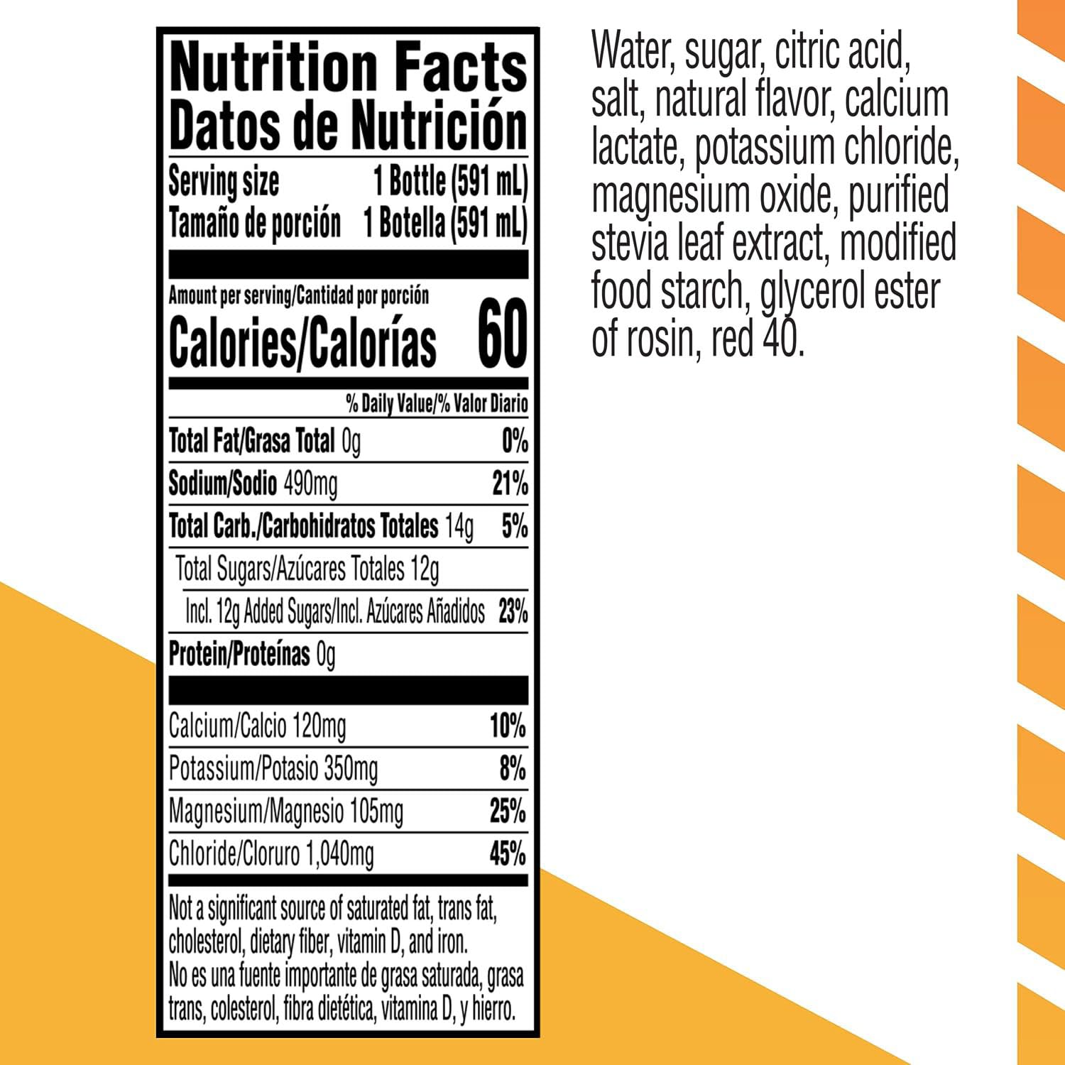 Gatorlyte Rapid Rehydration Electrolyte Drink, Watermelon, 20 fl oz Bottles (12 Pack), Specialized Blend of 5 Electrolytes, Lower Sugar, No Artificial Sweeteners, No Artificial Flavors, Gatorade, Hydration