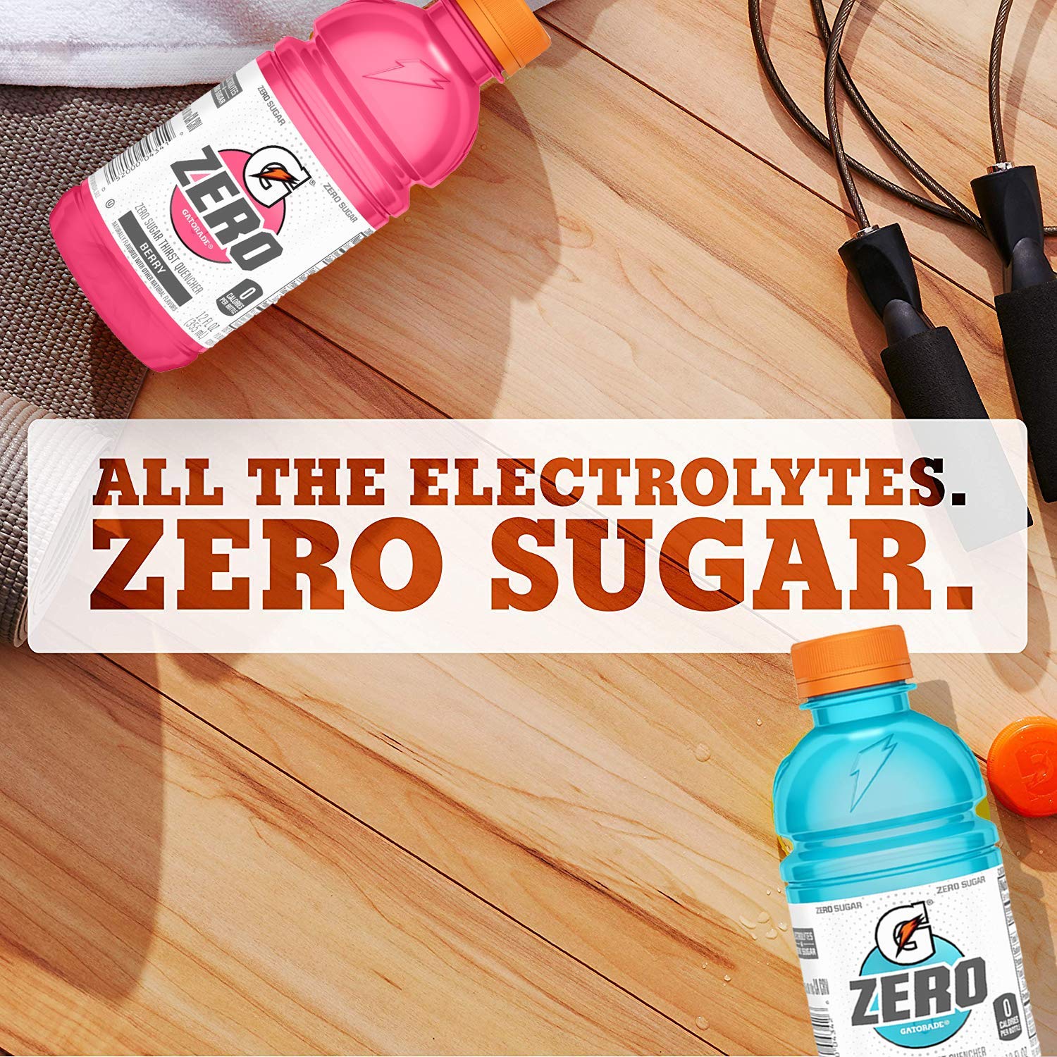 Gatorade Zero Sugar Thirst Quencher, Glacier Freeze, 12 Ounce, 24 Count