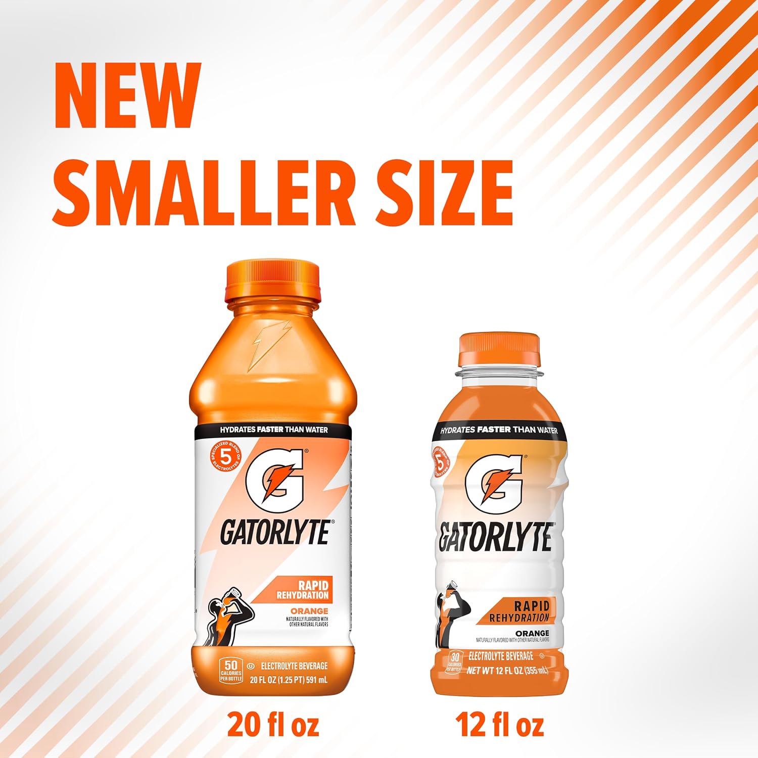 Gatorlyte Electrolyte Drink, Orange, 12 fl oz Bottles (6 Pack)