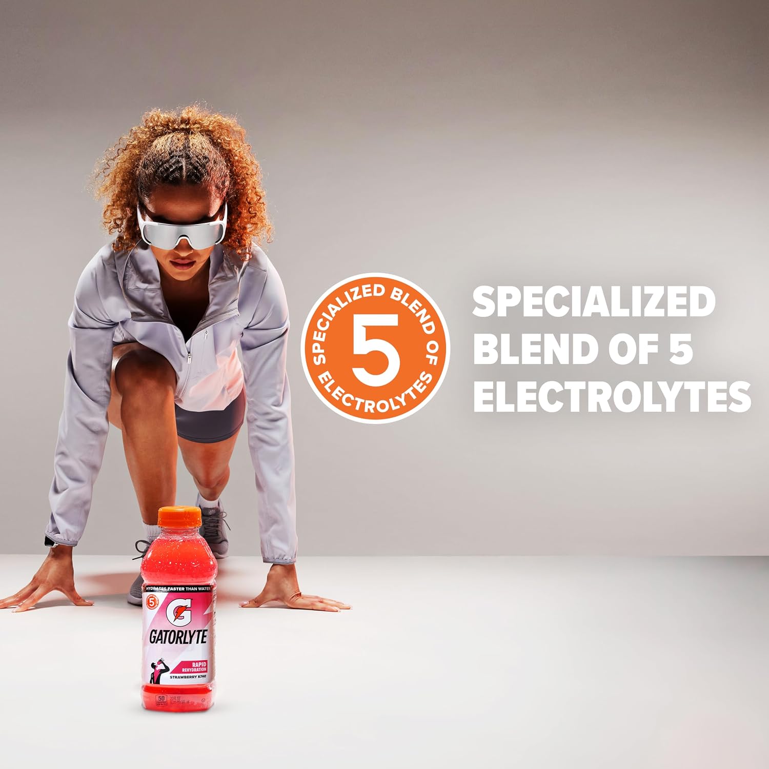 Gatorlyte Electrolyte Drink, Strawberry Kiwi, 12 fl oz Bottles (6 Pack)