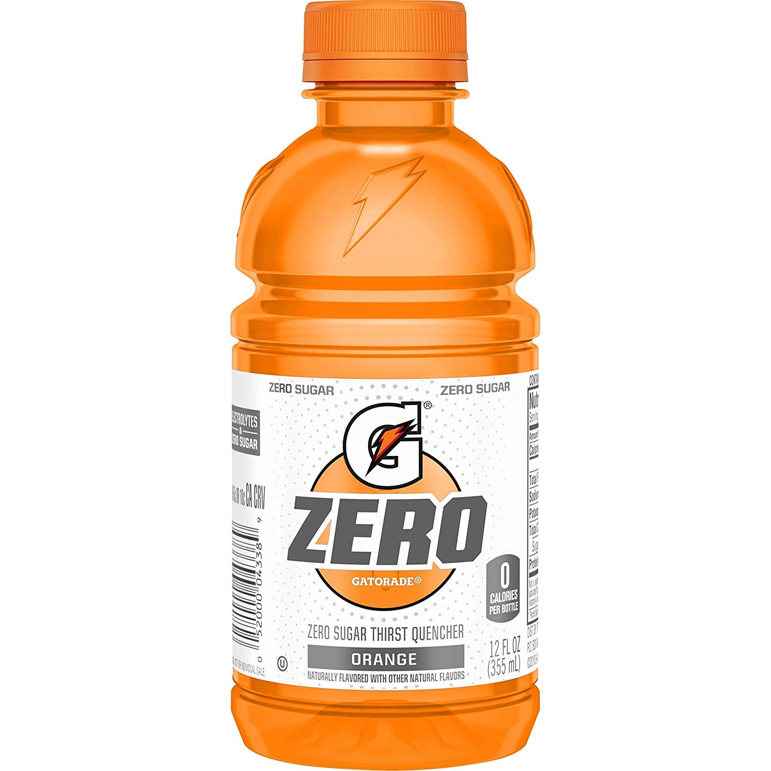 Gatorade G Zero Thirst Quencher, Orange, 12 Ounce (Pack of 24)