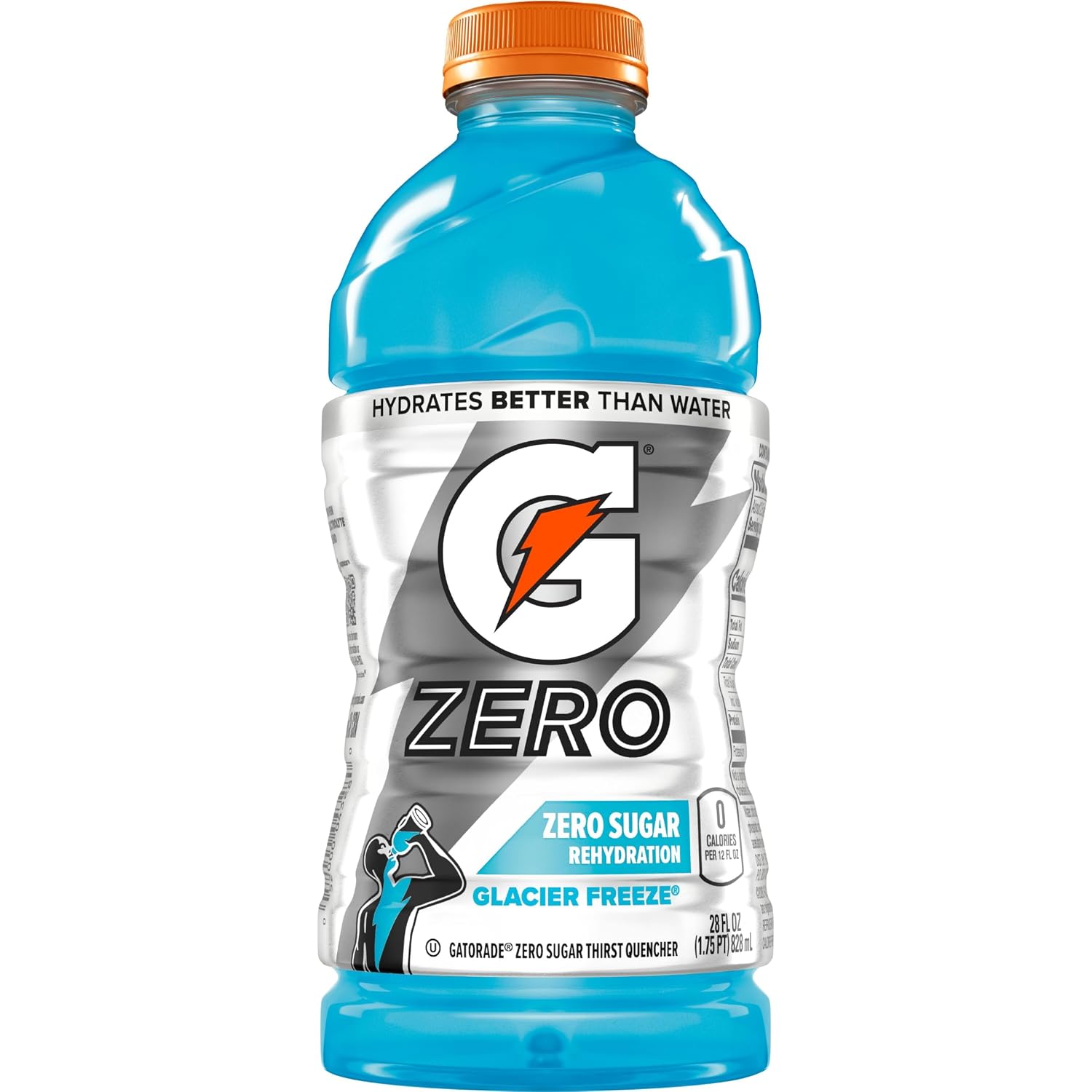 Gatorade Zero Glacier Freeze Thirst Quencher, 28 Fl Oz Bottle