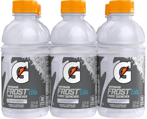 Gatorade Glacier Cherry Thirst Quencher, 12 Fl Oz Bottles, 6 Pack